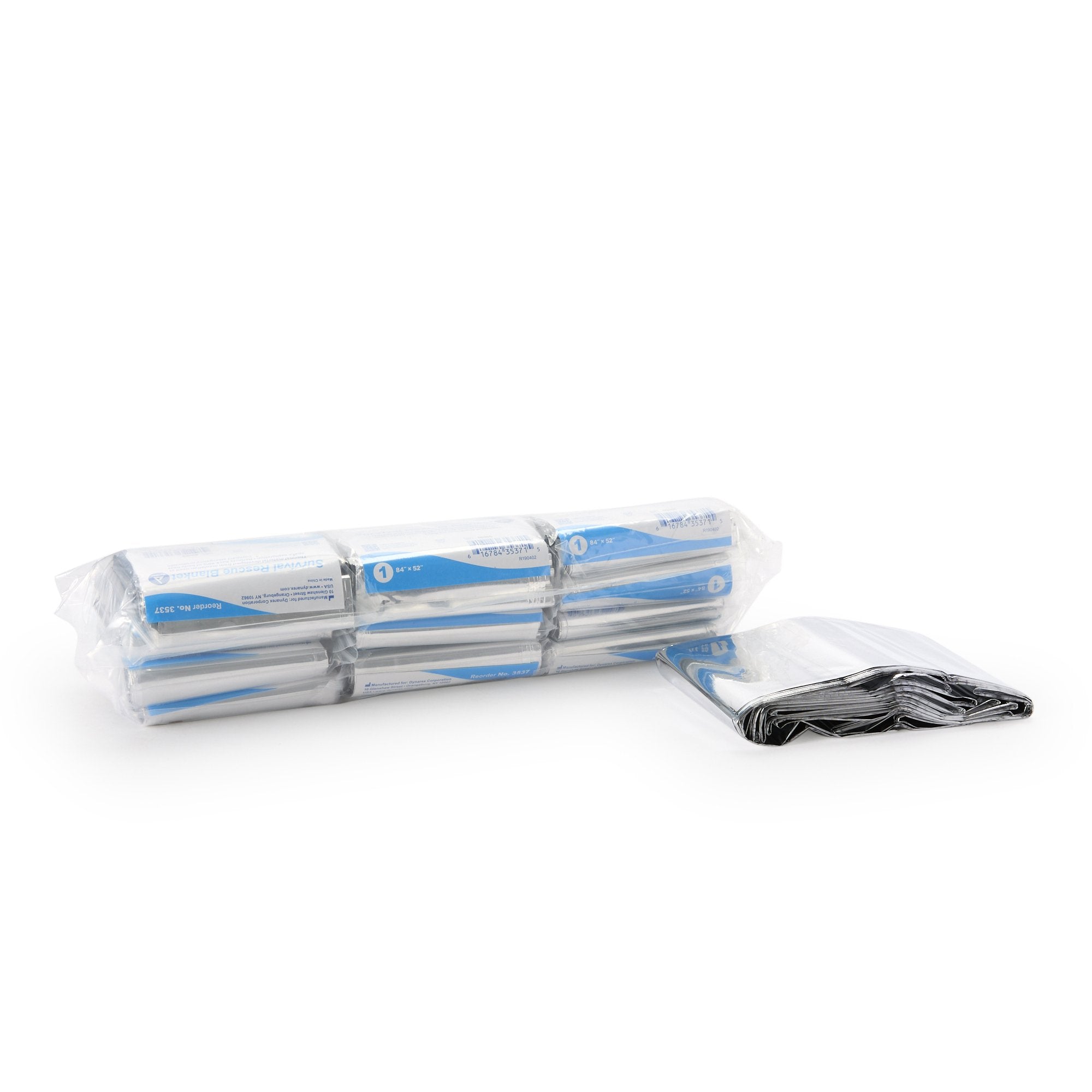 dynarex® Mylar Rescue Blanket, 52 x 84 Inch (120 Units)