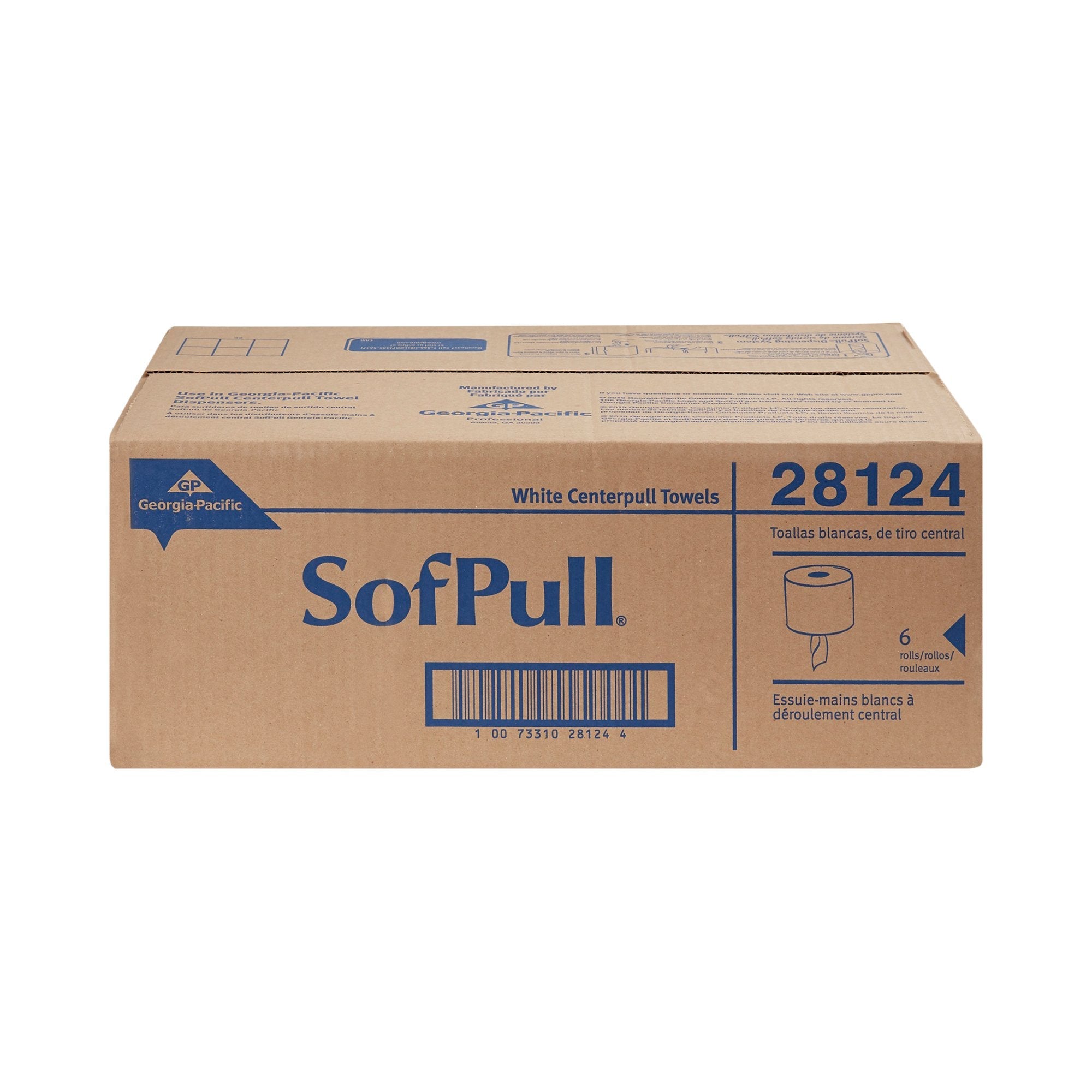 SofPull® White Paper Towel, 3,300 Feet, 6 Rolls per Case (1 Unit)