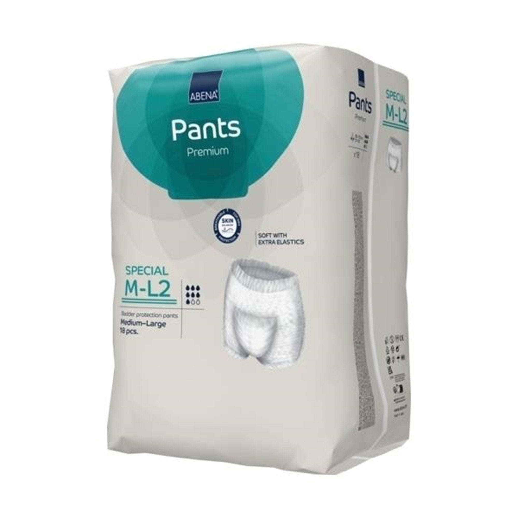 Abena® Premium Pants Special M-L2 Incontinence Brief, Medium / Large (18 Units)