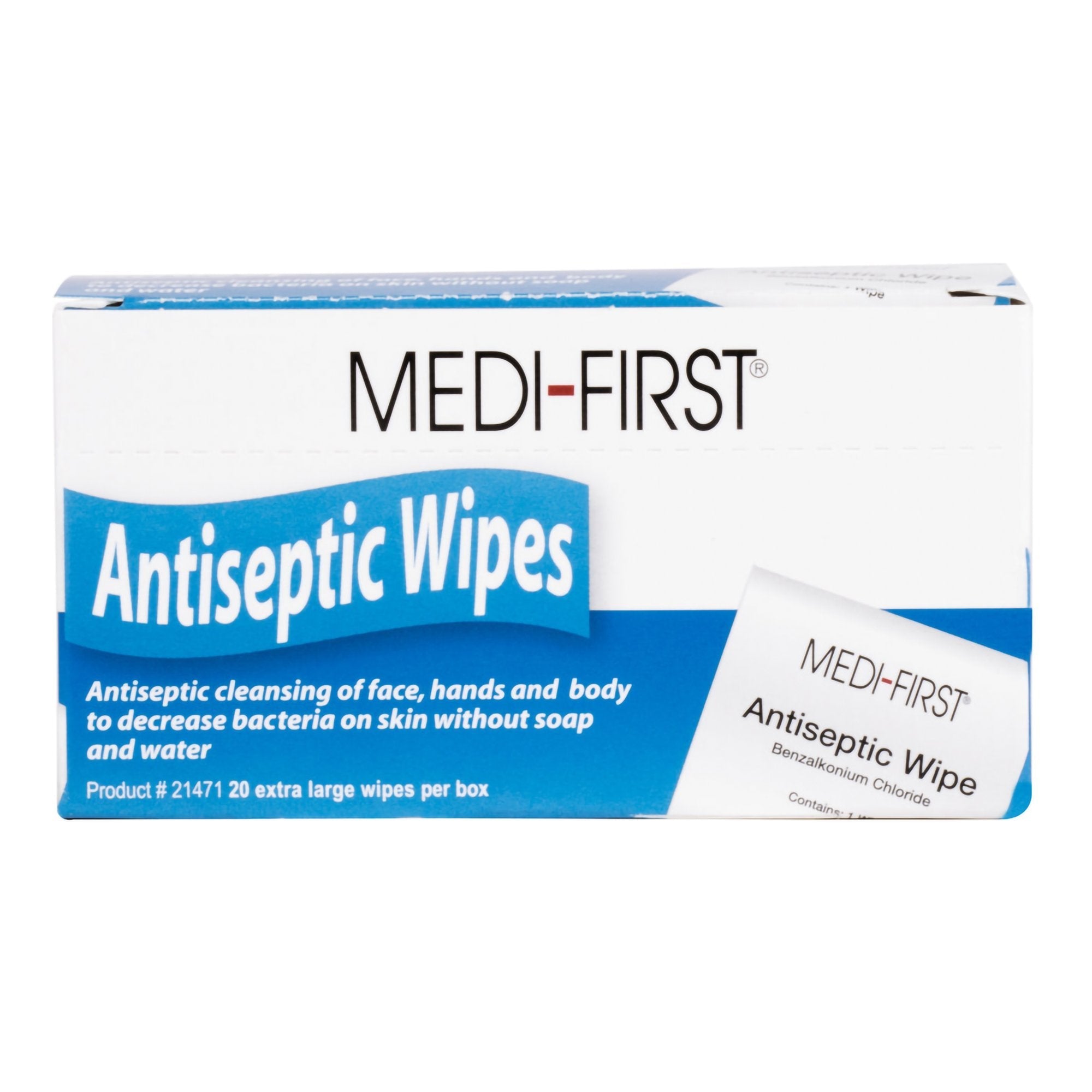 Medi First Sanitizing Skin Wipe (20 Units)