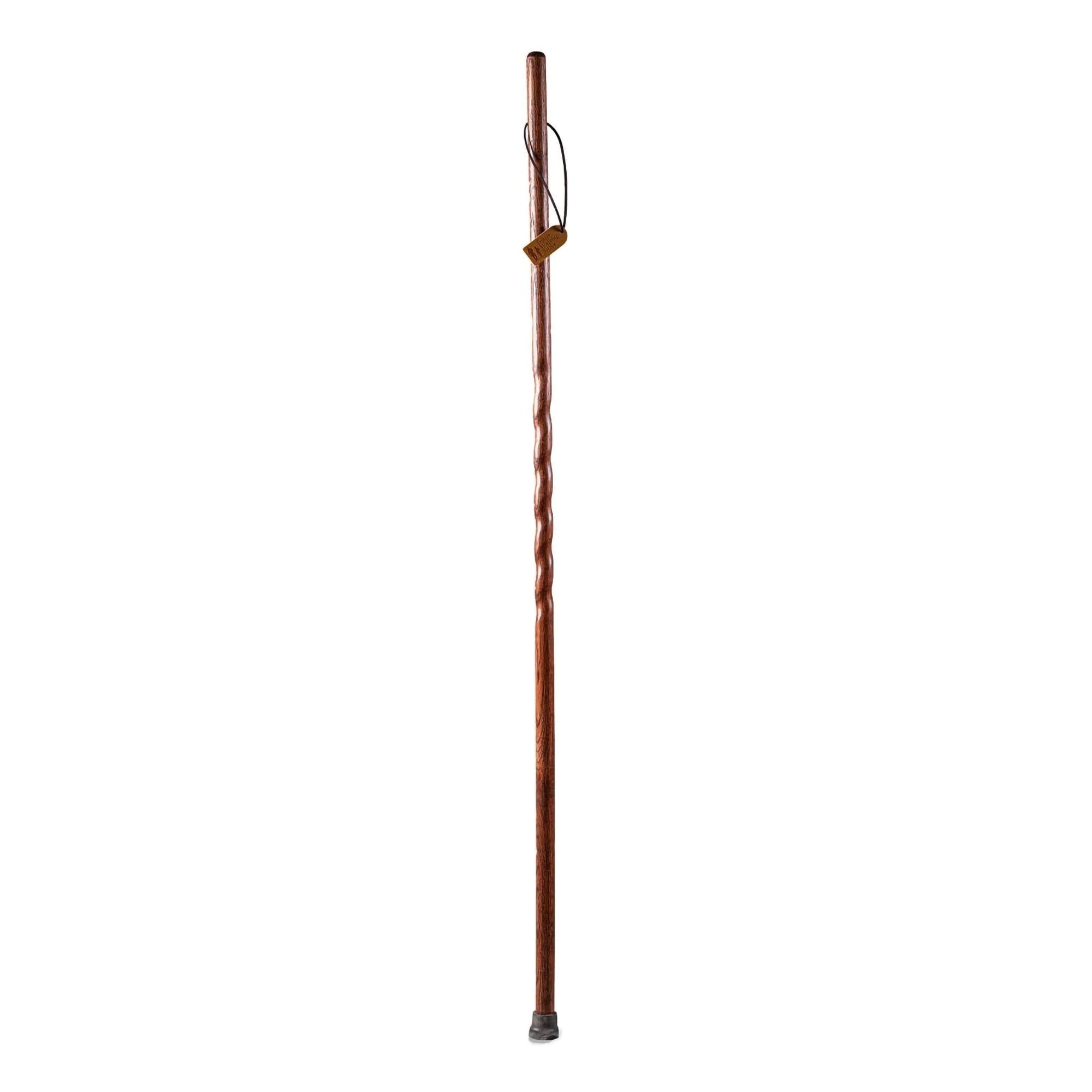 Brazos™ Twisted Oak Trekker Handcrafted Walking Stick, Red, 55-Inch (1 Unit)