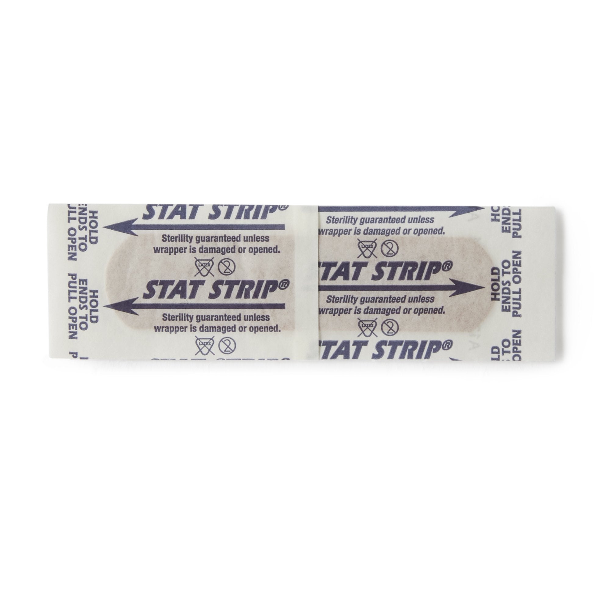 American® White Cross Stat Strip® Adhesive Strip, 3/4 x 3 Inch (100 Units)