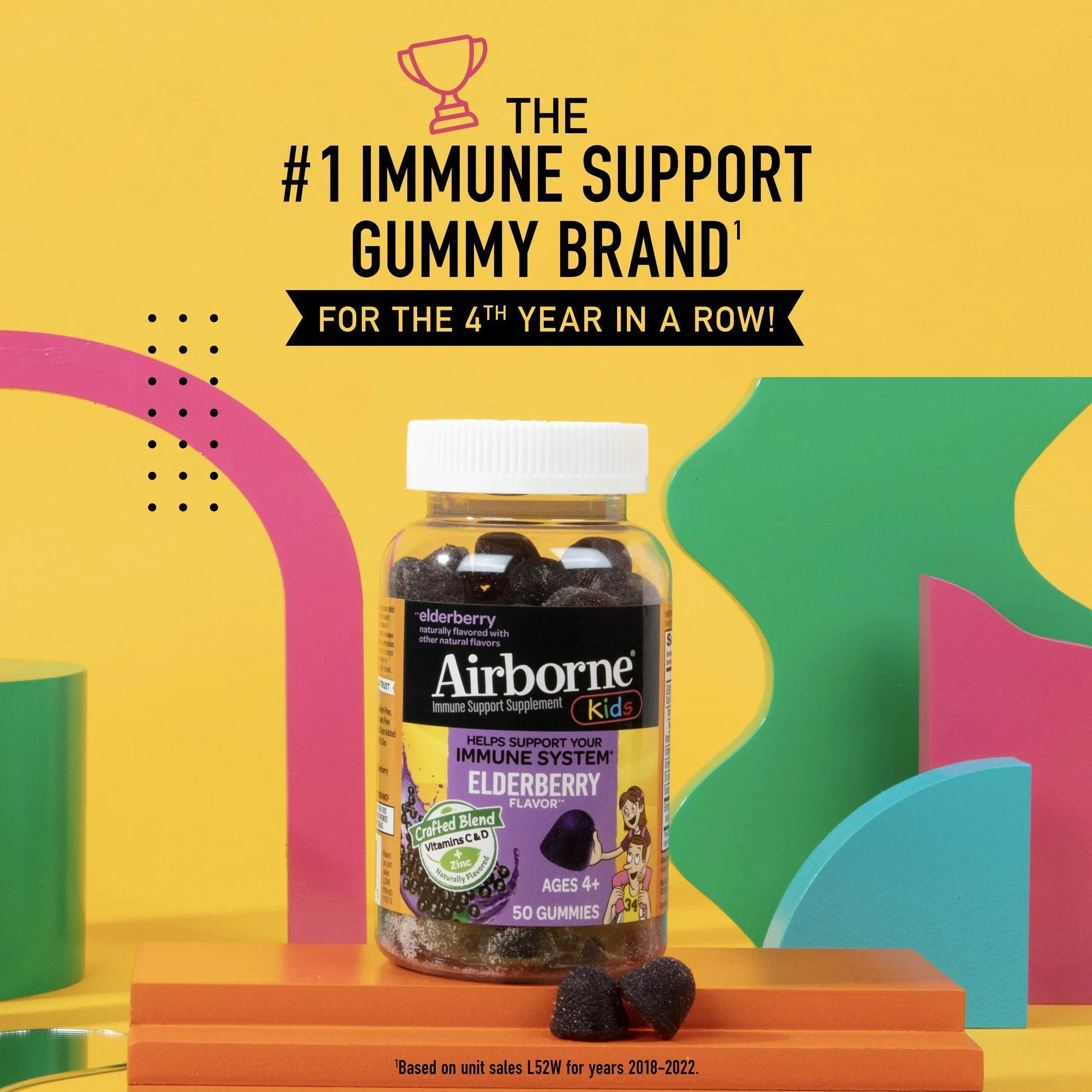 Airborne® Immune Support Supplement Gummies Elderberry (1 Unit)