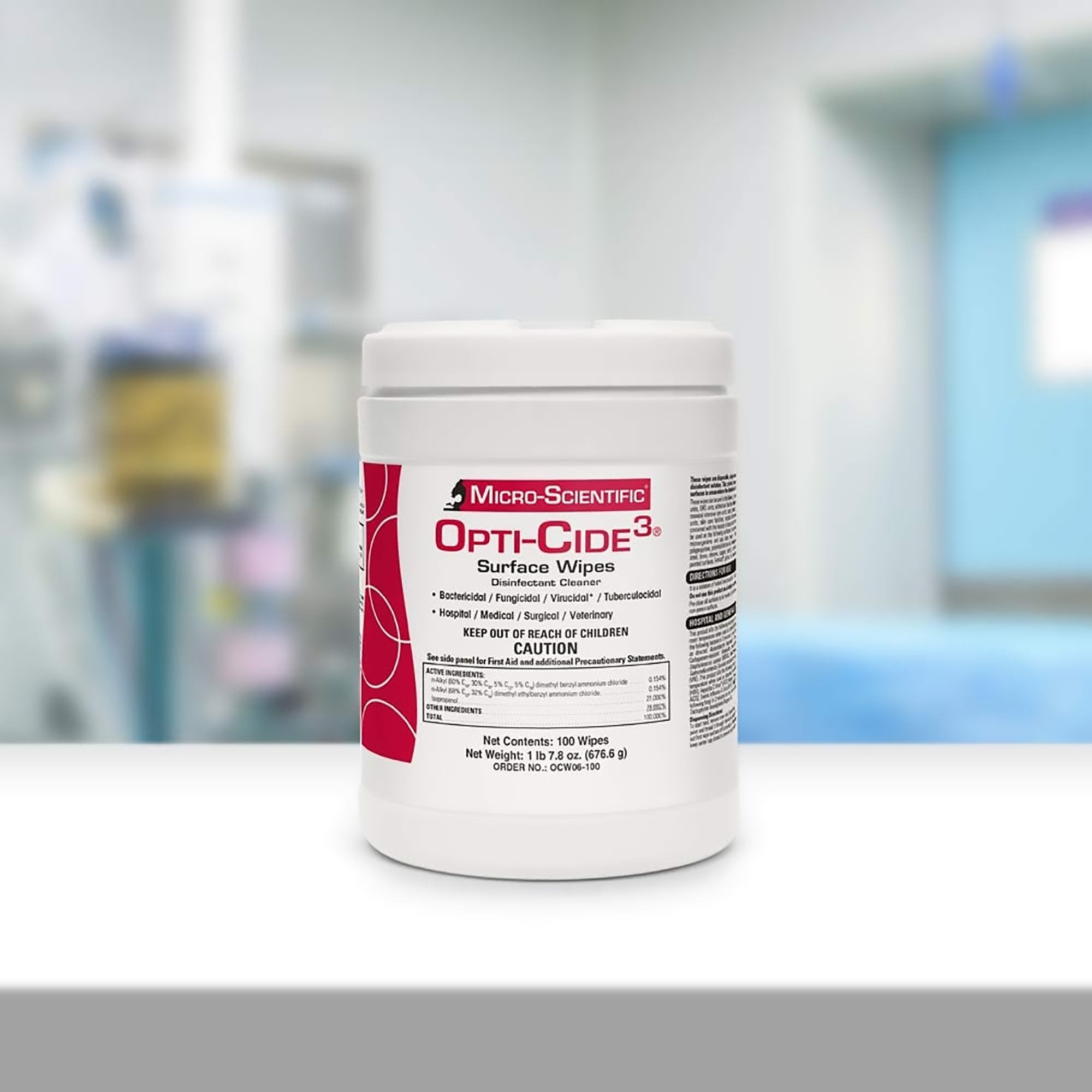 Opti-Cide3® Surface Disinfectant Cleaner Wipes (100 Units)