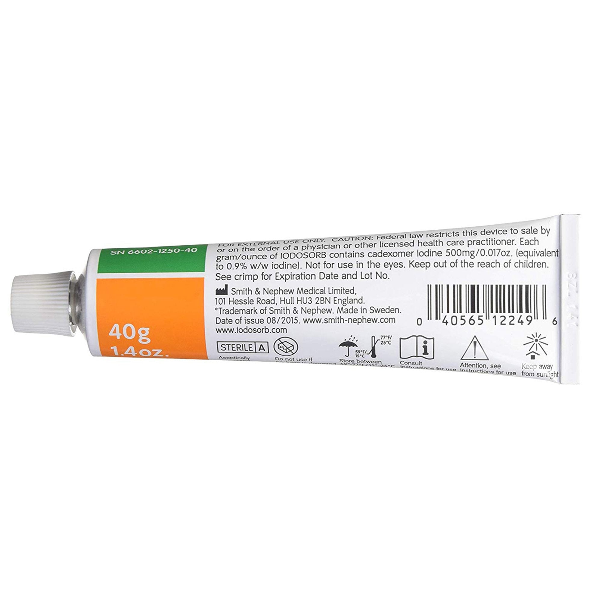 Iodosorb Antimicrobial Wound Gel, 40g - Advanced Healing Formula