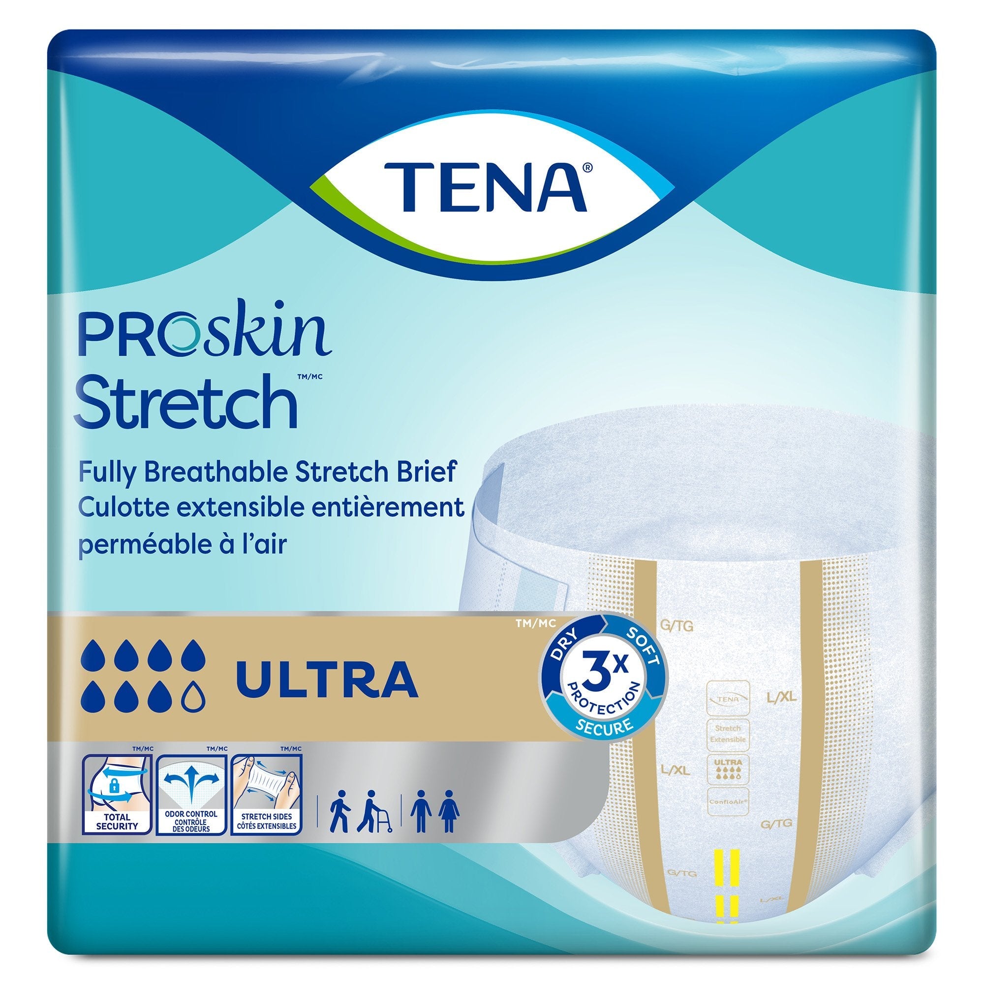 Tena ProSkin Stretch Ultra Incontinence Briefs L/XL - 36 Pack