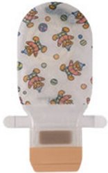 Assura®ColoKids™ Drainable Teddy Bear Design Colostomy Pouch, 6¼ Inch Length, 1 Inch Flange (10 Units)