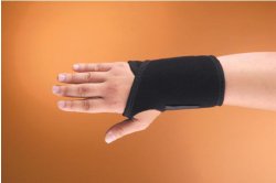 Wrist Brace Modabber™ Aluminum / Neoprene Left Hand Black One Size Fits Most (1 Unit)