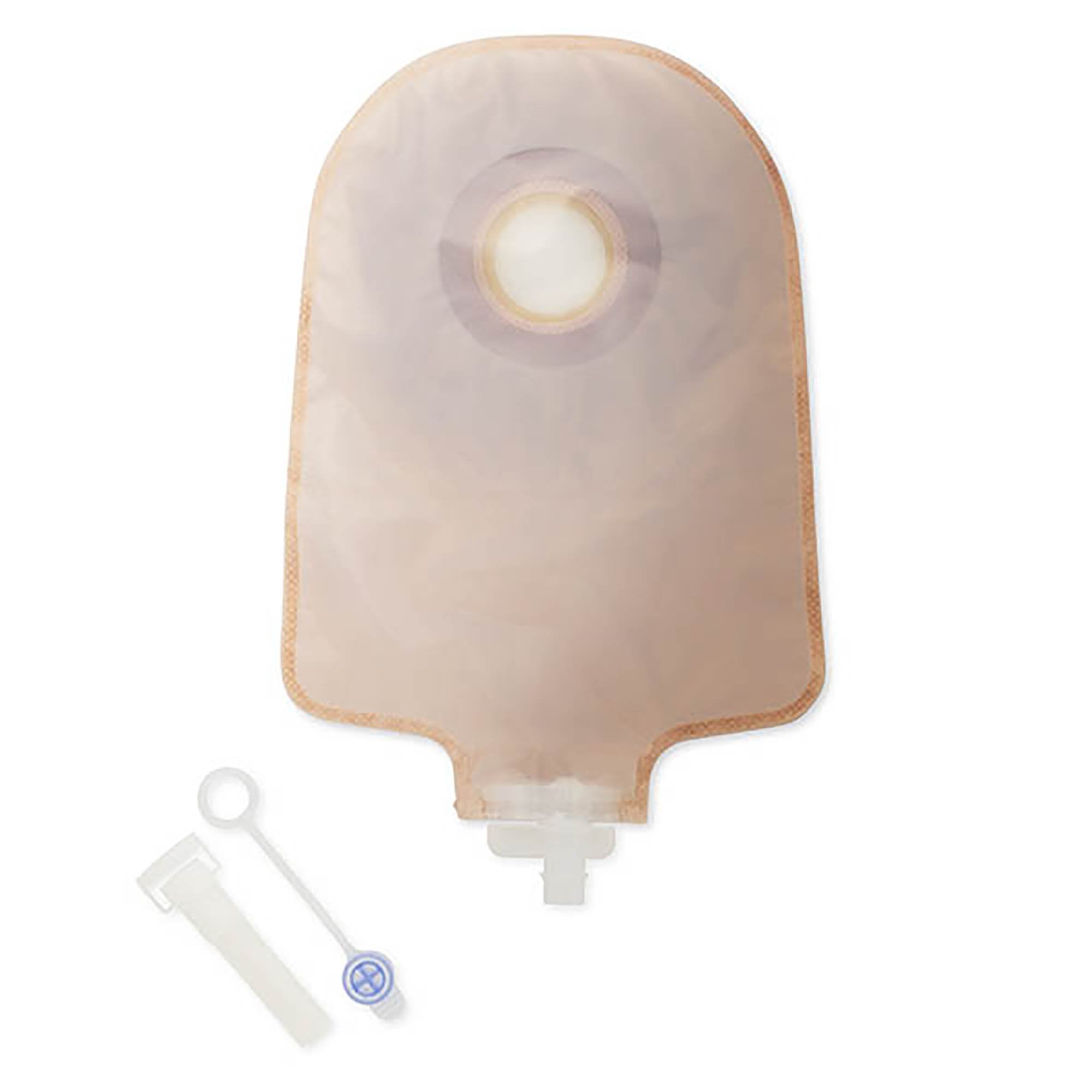 One-Piece Transparent Urostomy Pouch, 9 Inch Length, Up to 2½ Inch Stoma (10 Units)