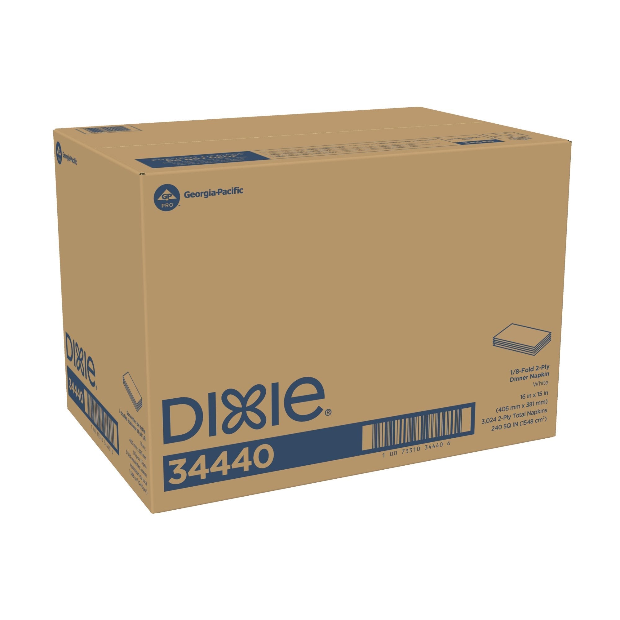 Dixie Ultra® Dinner Napkin, 15 x 16 Inch (3024 Units)