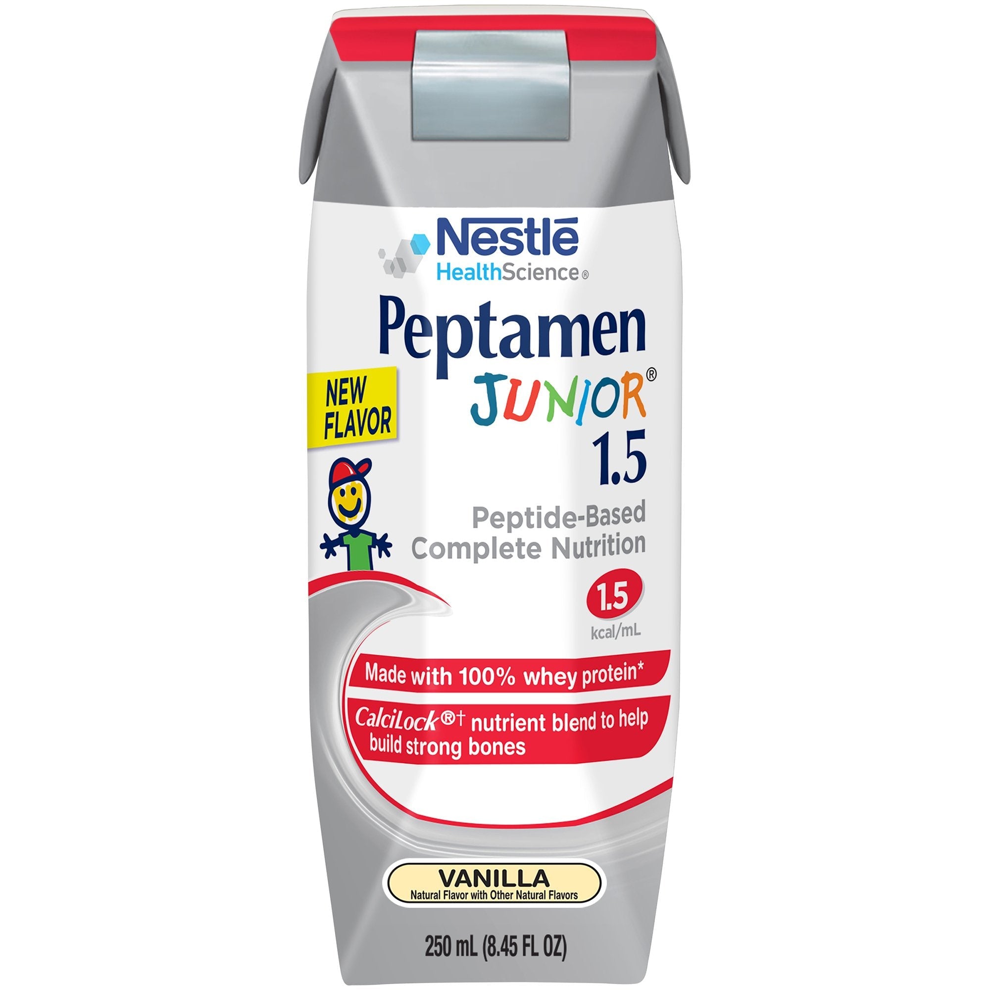 Peptamen Junior® 1.5 Vanilla Pediatric Oral Supplement / Tube Feeding Formula, 8.45 oz. Tetra Prisma® (1 Unit)