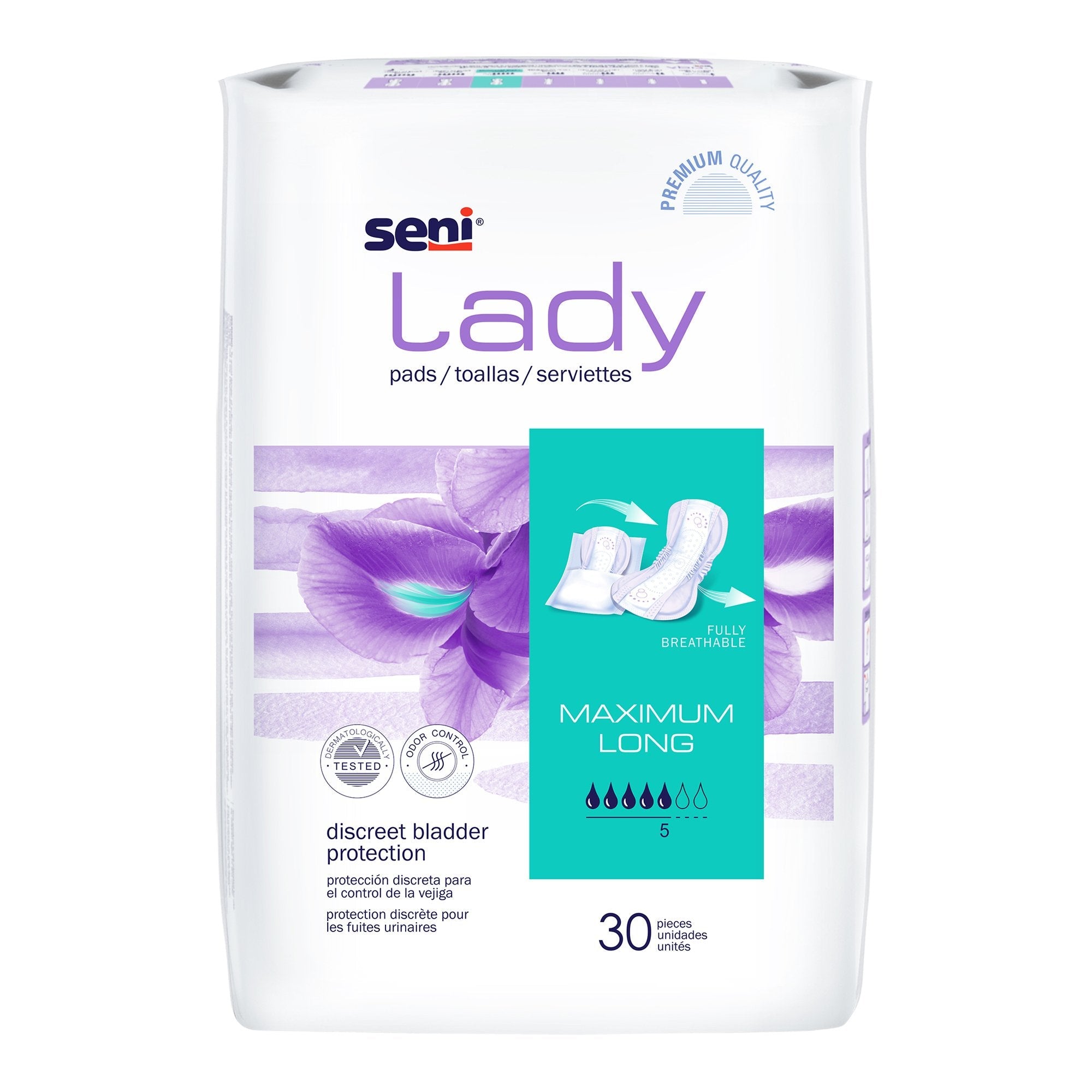 Seni® Lady Maximum Pads, Regular (30 Units)