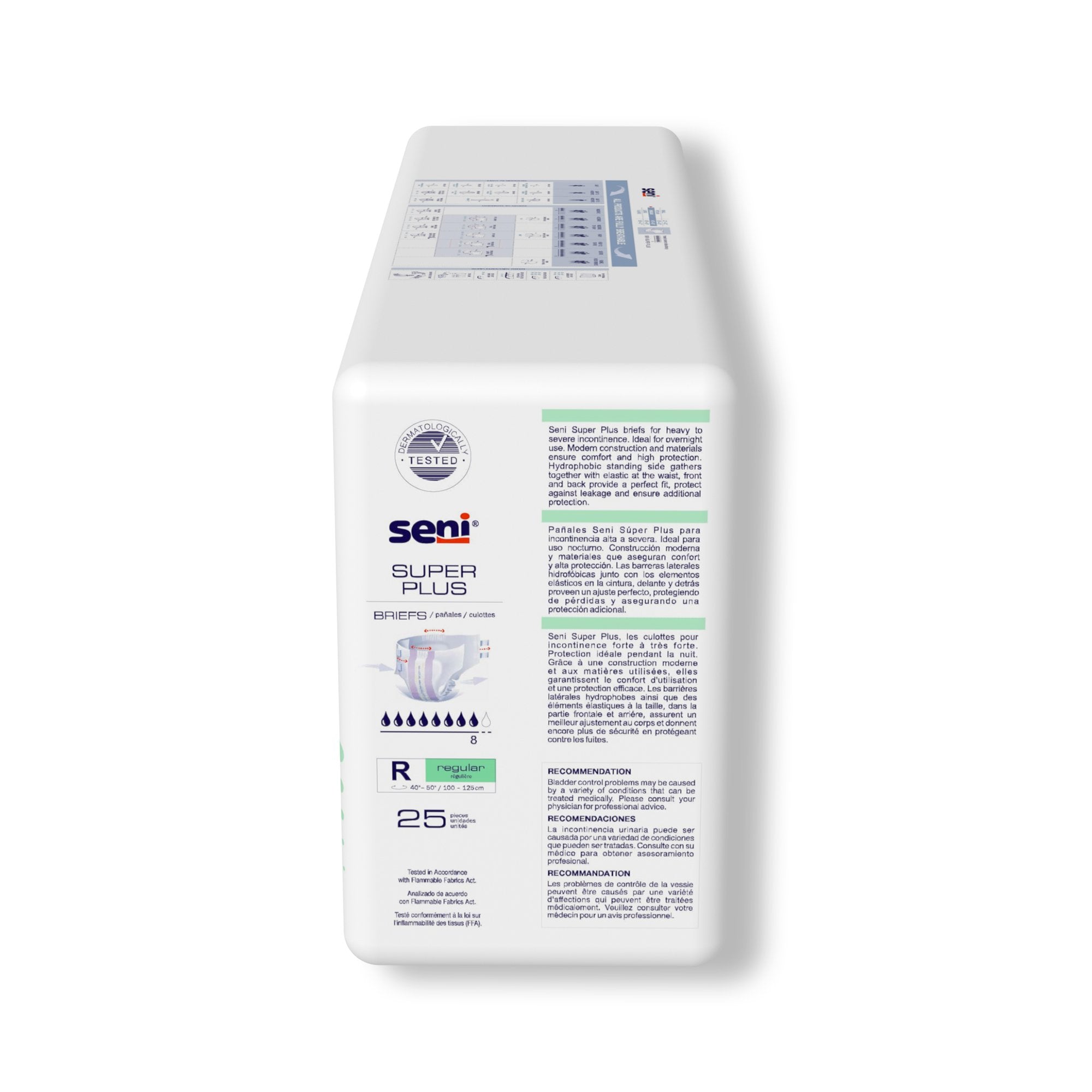 Seni® Super Plus Severe Absorbency Incontinence Brief, Regular (75 Units)