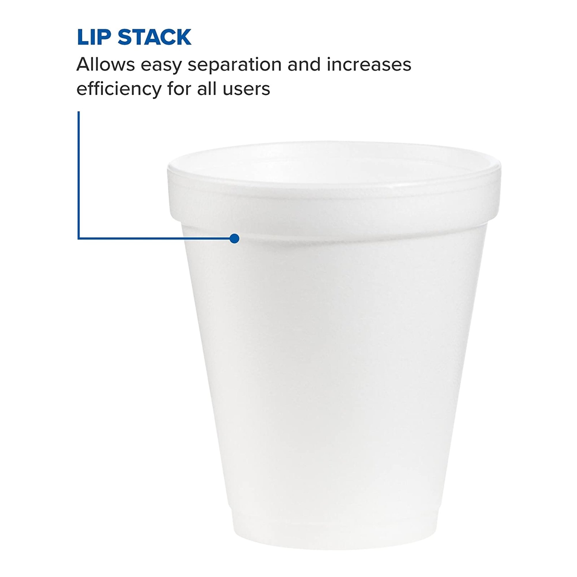 Dart® Styrofoam Drinking Cup, 6-ounce capacity (1000 Units)