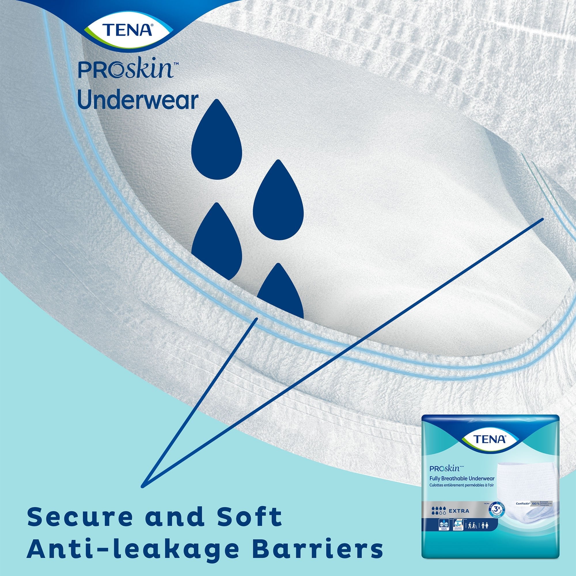 Tena ProSkin Extra Absorbent Underwear, XXL, 12-Pack, Unisex