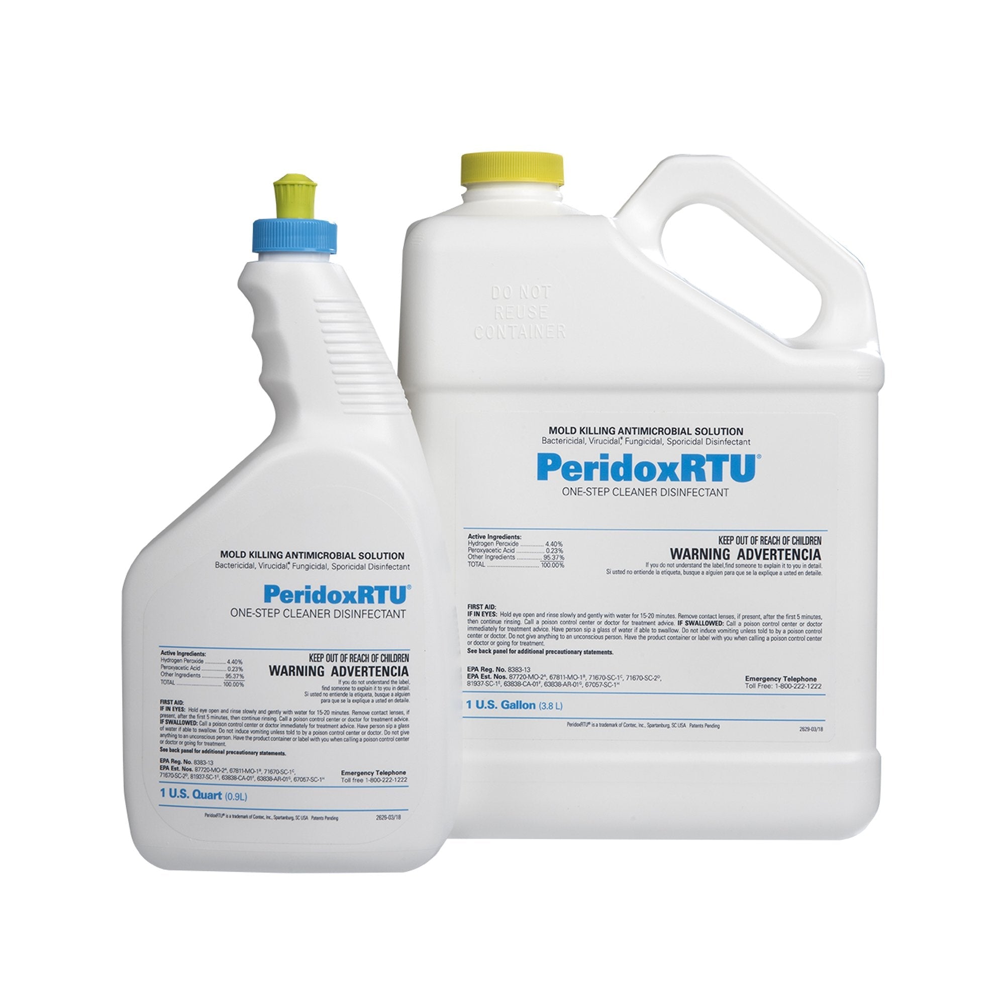 PeridoxRTU® Sporicidal Peroxide Based Surface Disinfectant Cleaner, 32 oz. Bottle (6 Units)