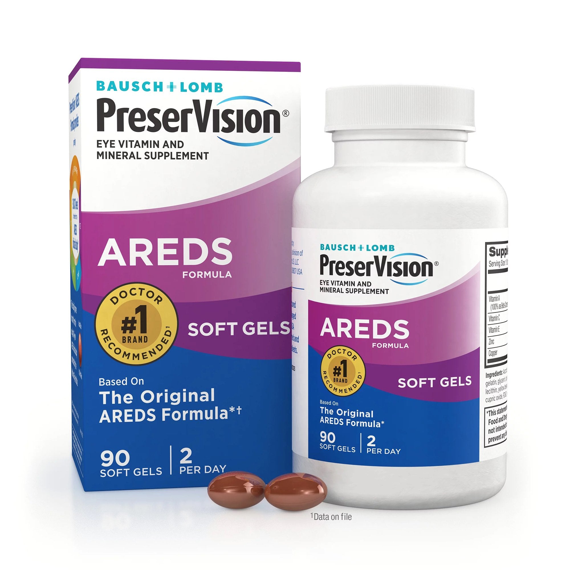 Bausch + Lomb PreserVision AREDS 2 + Multivitamin Soft Gels (1 Unit)