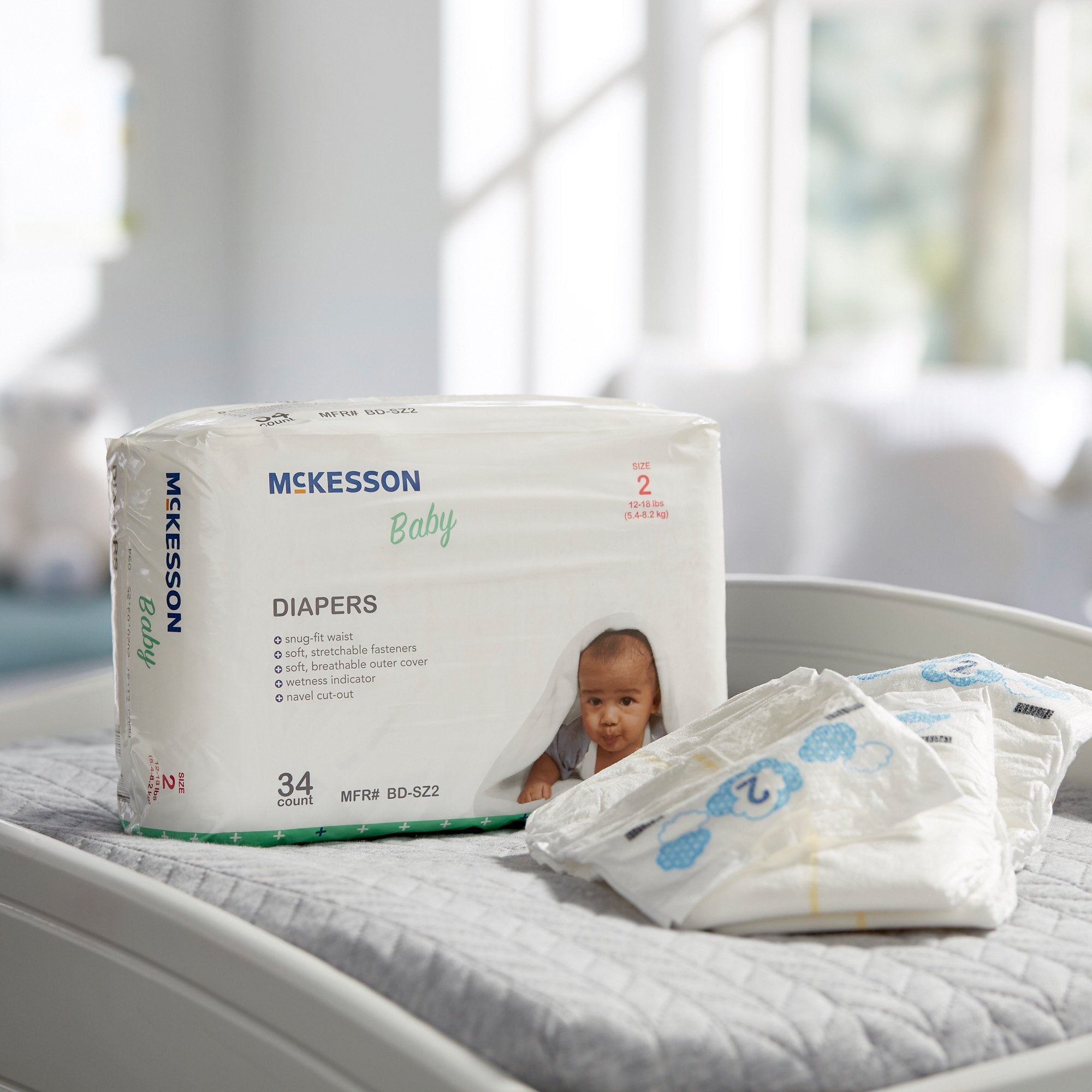 McKesson Baby Diapers, Size 2 (1 Unit)