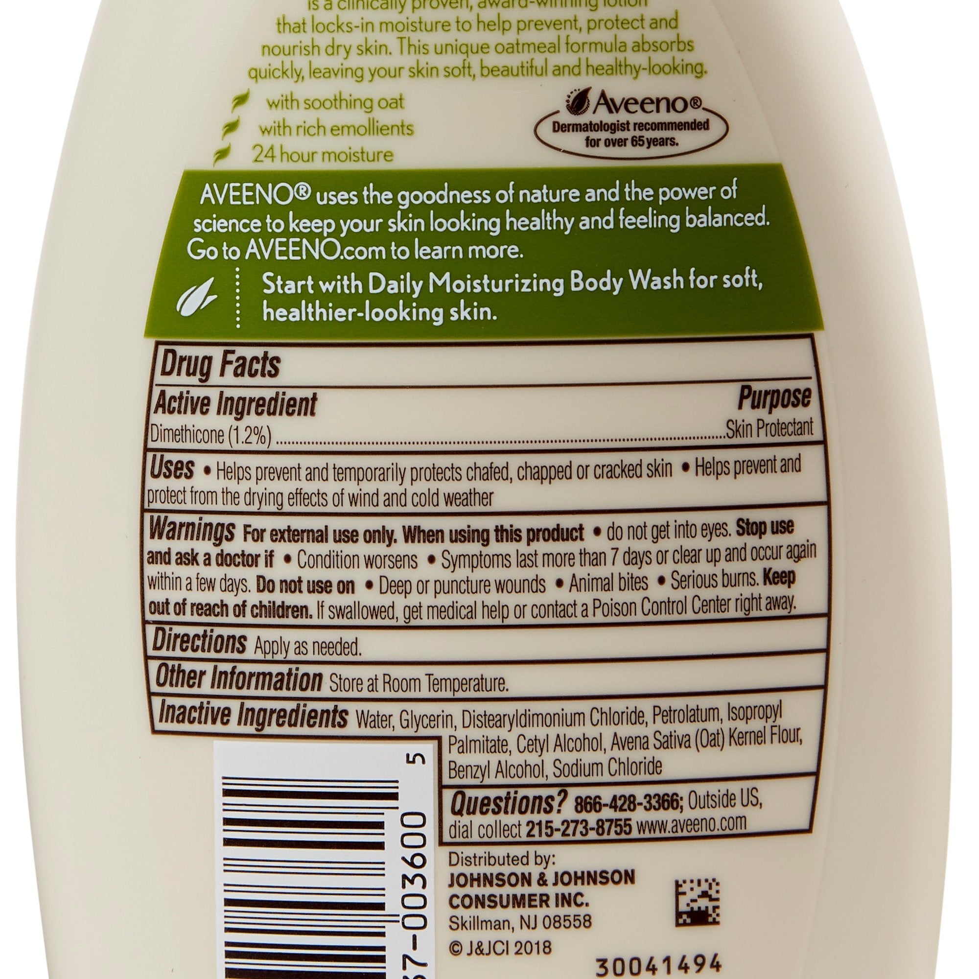 Aveeno® Daily Moisturizing Body Lotion, 12 oz. Bottle (1 Unit)