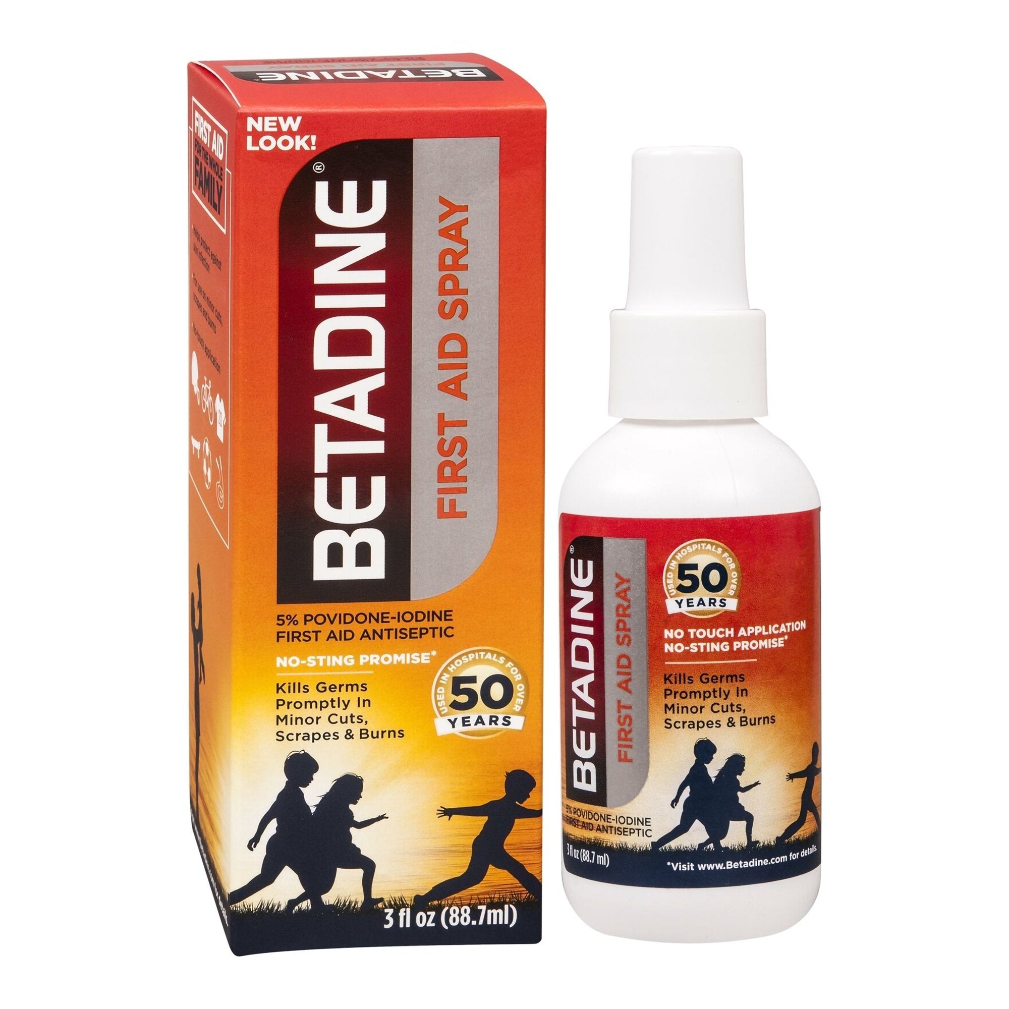 Betadine® Povidone-Iodine Antiseptic, 88.7 mL spray bottle (1 Unit)