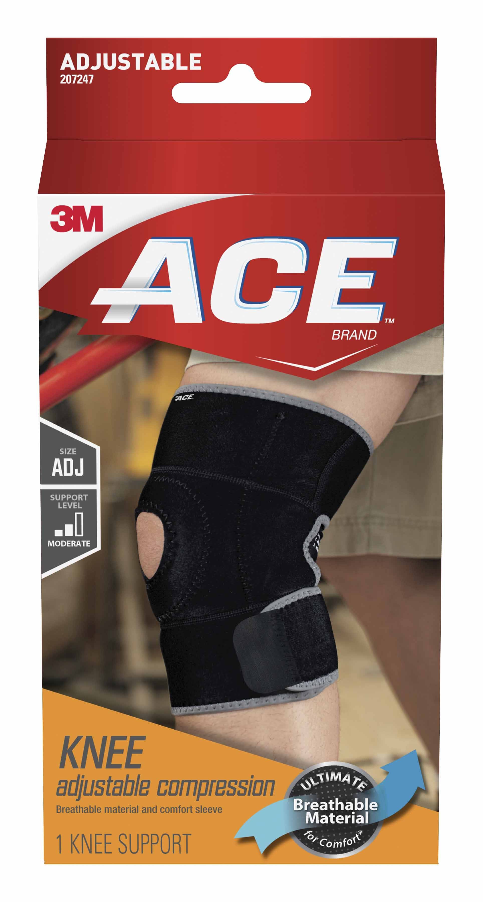 Knee Brace 3M™ Ace™ One Size Fits Most Left or Right Knee (1 Unit)