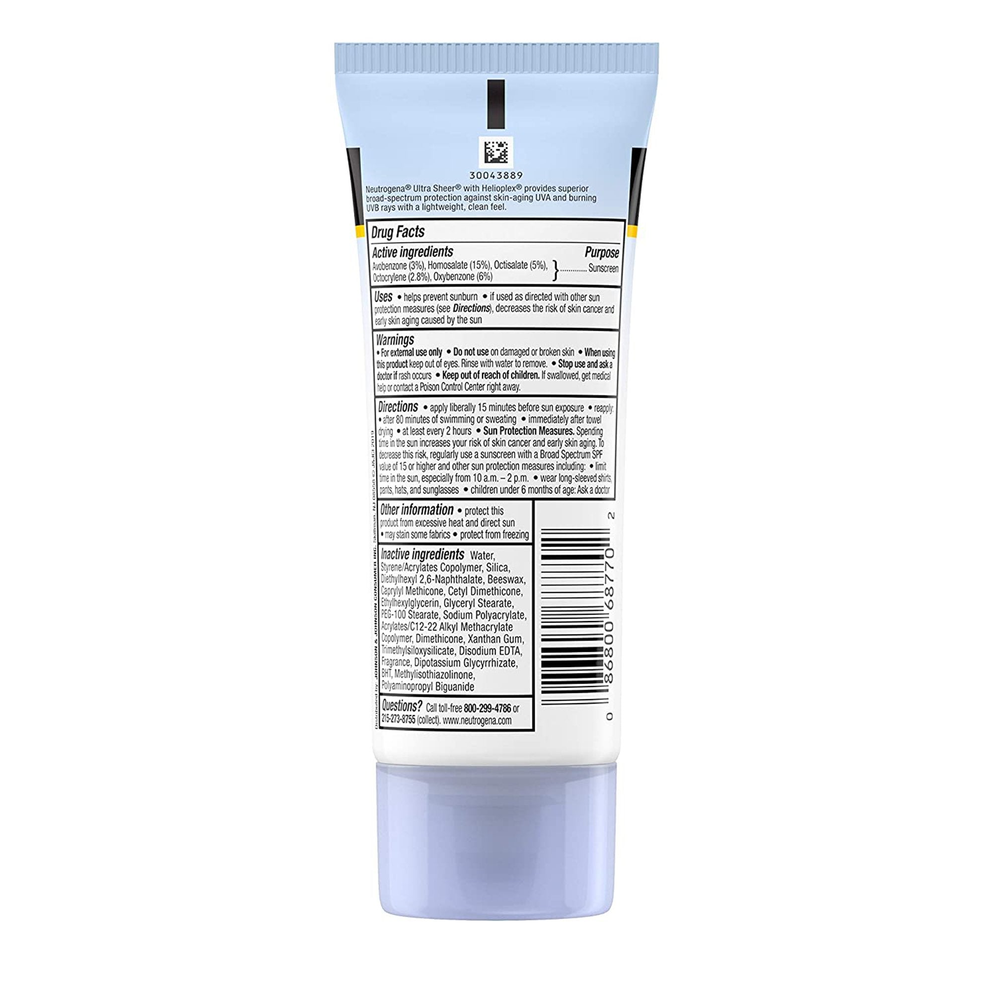 Neutrogena® Ultra Sheer Sunblock Tube (1 Unit)