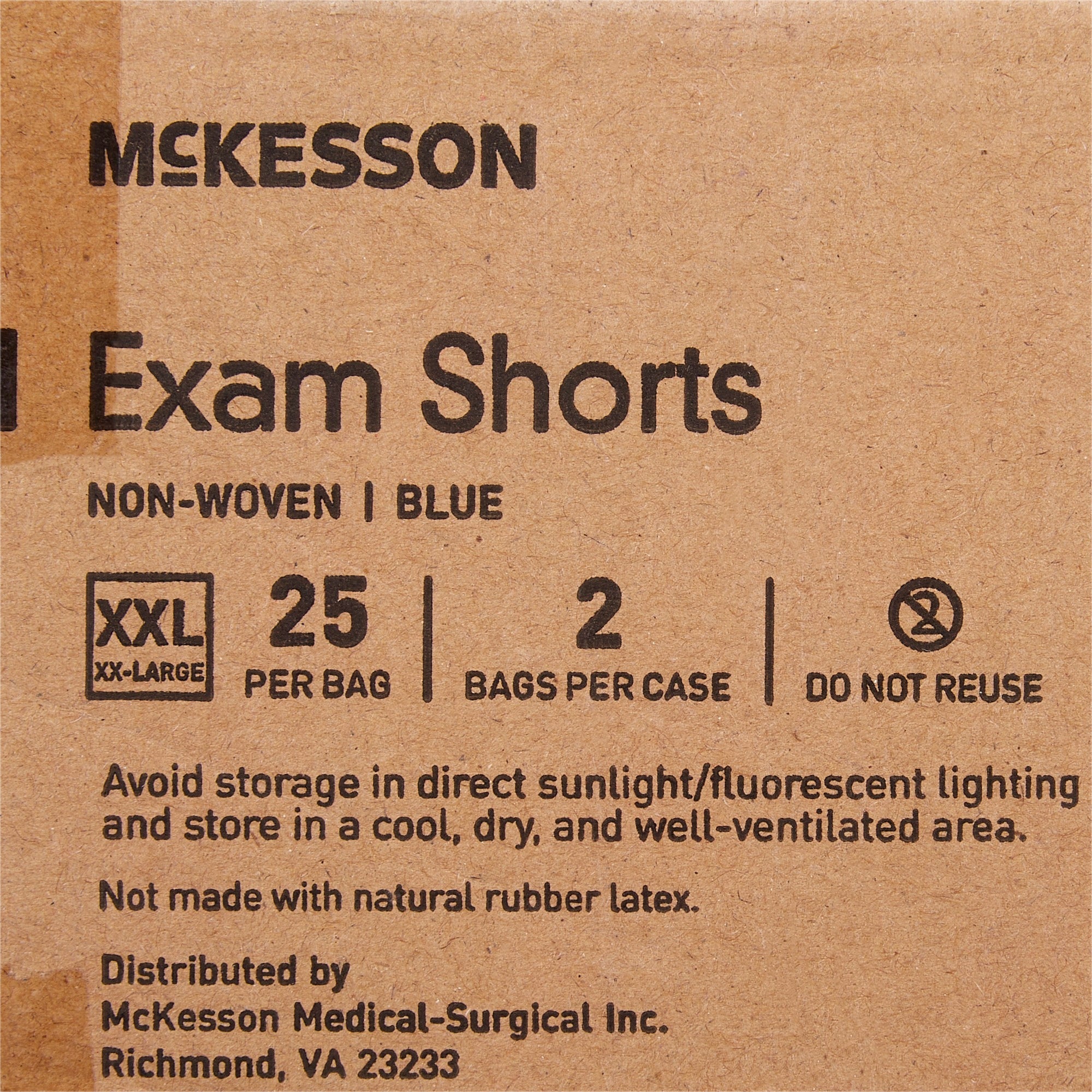 McKesson Patient Exam Shorts, 2X-Large (50 Units)