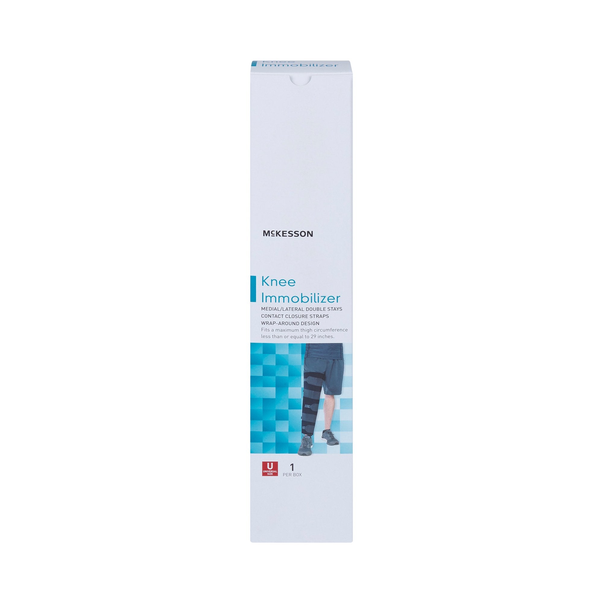 McKesson Knee Immobilizer, 14-Inch Length, One Size Fits Most (1 Unit)