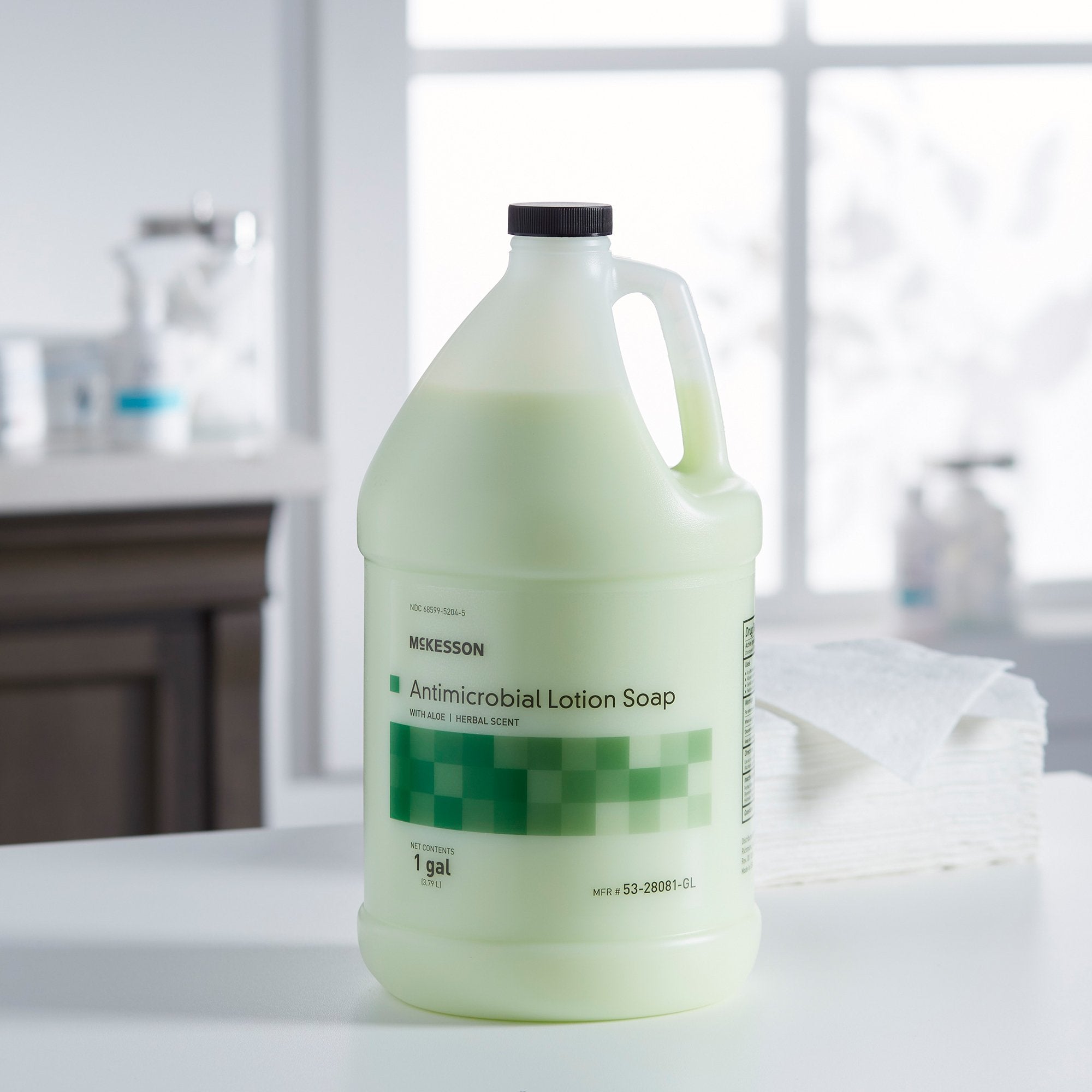 McKesson Herbal Antimicrobial Lotion Soap, 1-Gal Jug for Gentle Hand Care