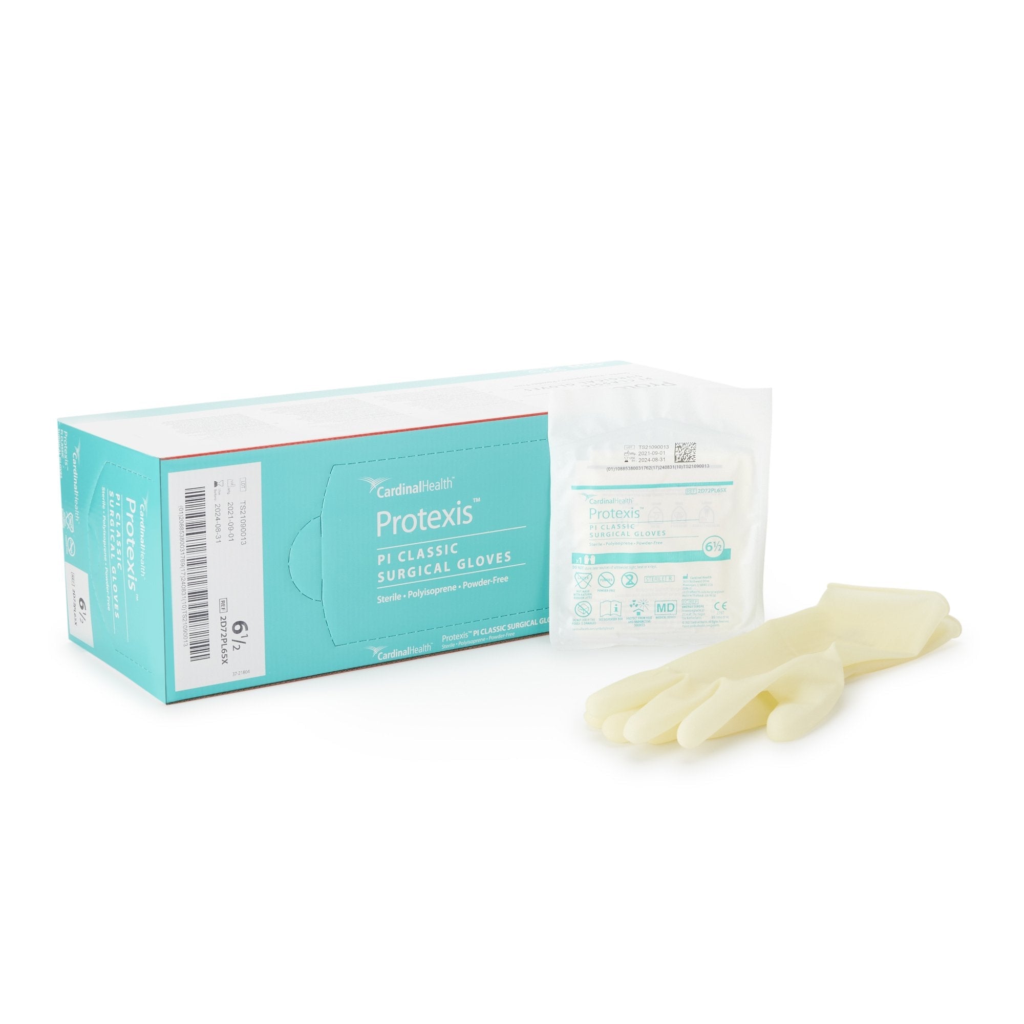 Protexis™ PI Classic Polyisoprene Surgical Glove, Size 6.5, Ivory (50 Units)