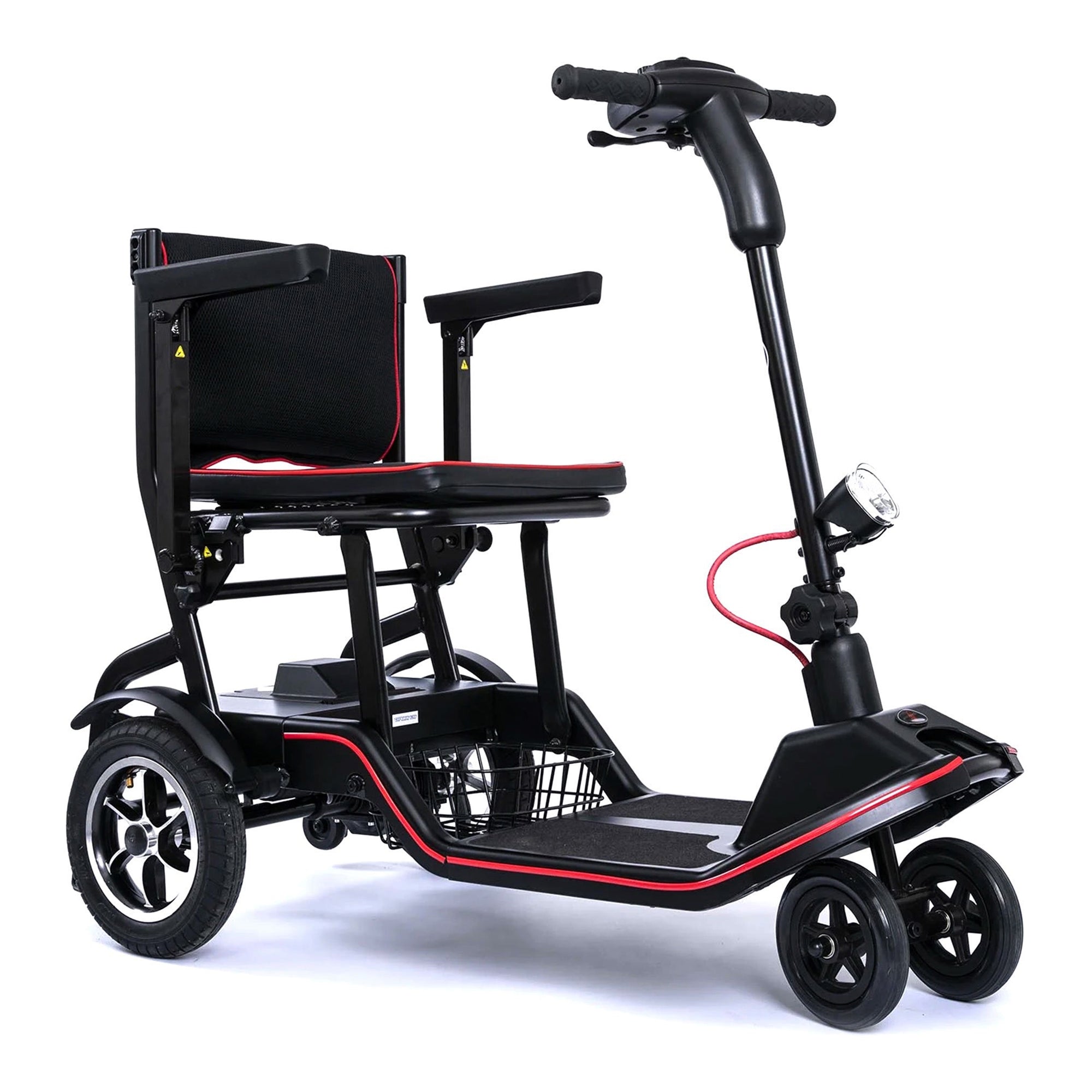 Feather Scooter - Compact 4-Wheel Electric, 265 lbs Capacity, 18" Seat