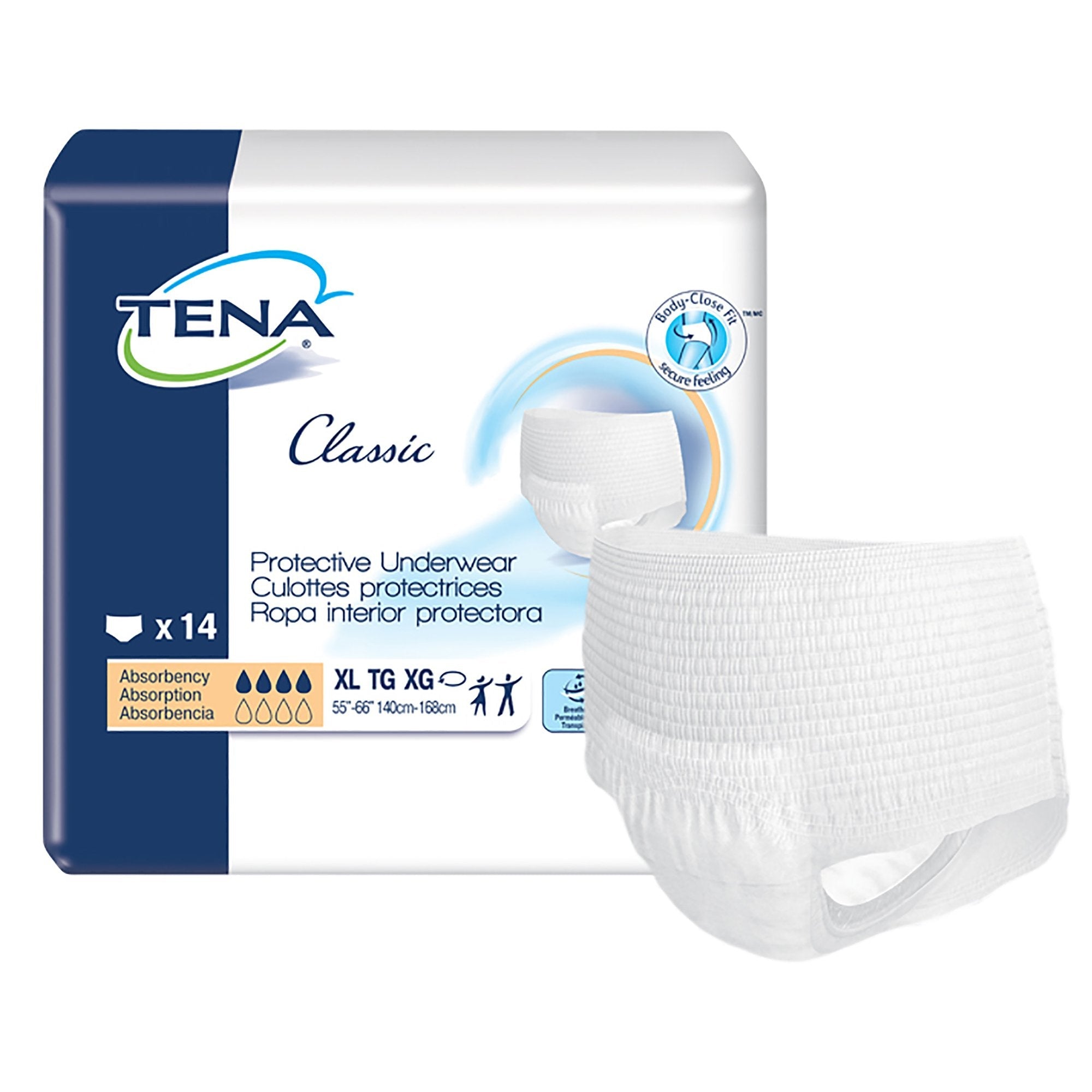 Tena® Classic Absorbent Underwear, Extra Large (14 Units)