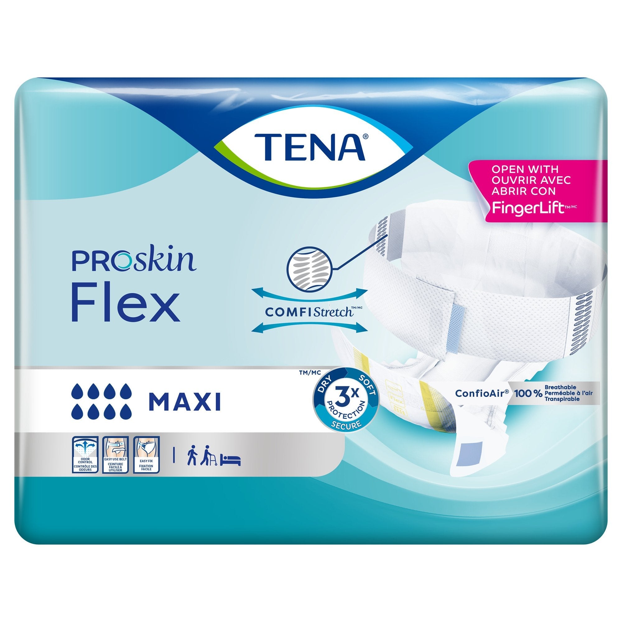 Tena® Flex™ Maxi Incontinence Belted Undergarment, Size 12 (22 Units)