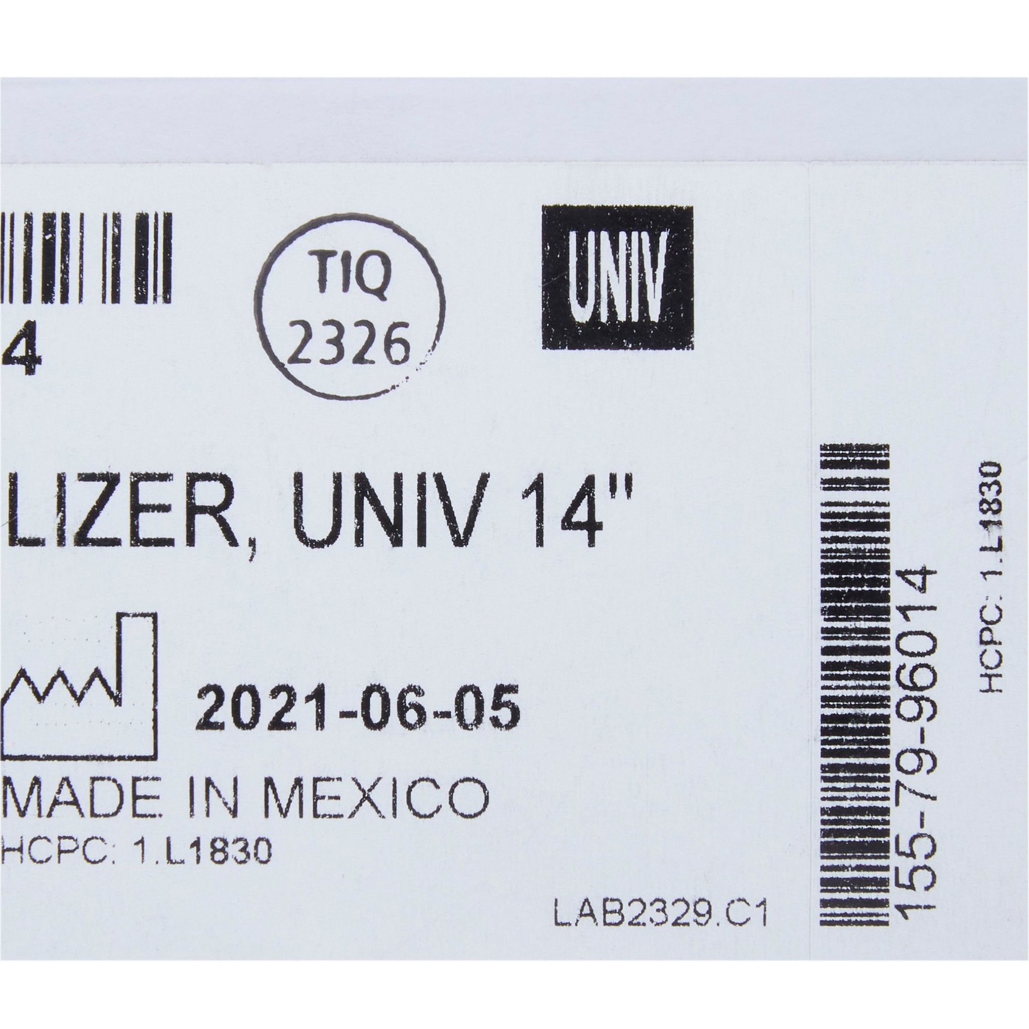 McKesson Knee Immobilizer, 14-Inch Length, One Size Fits Most (1 Unit)