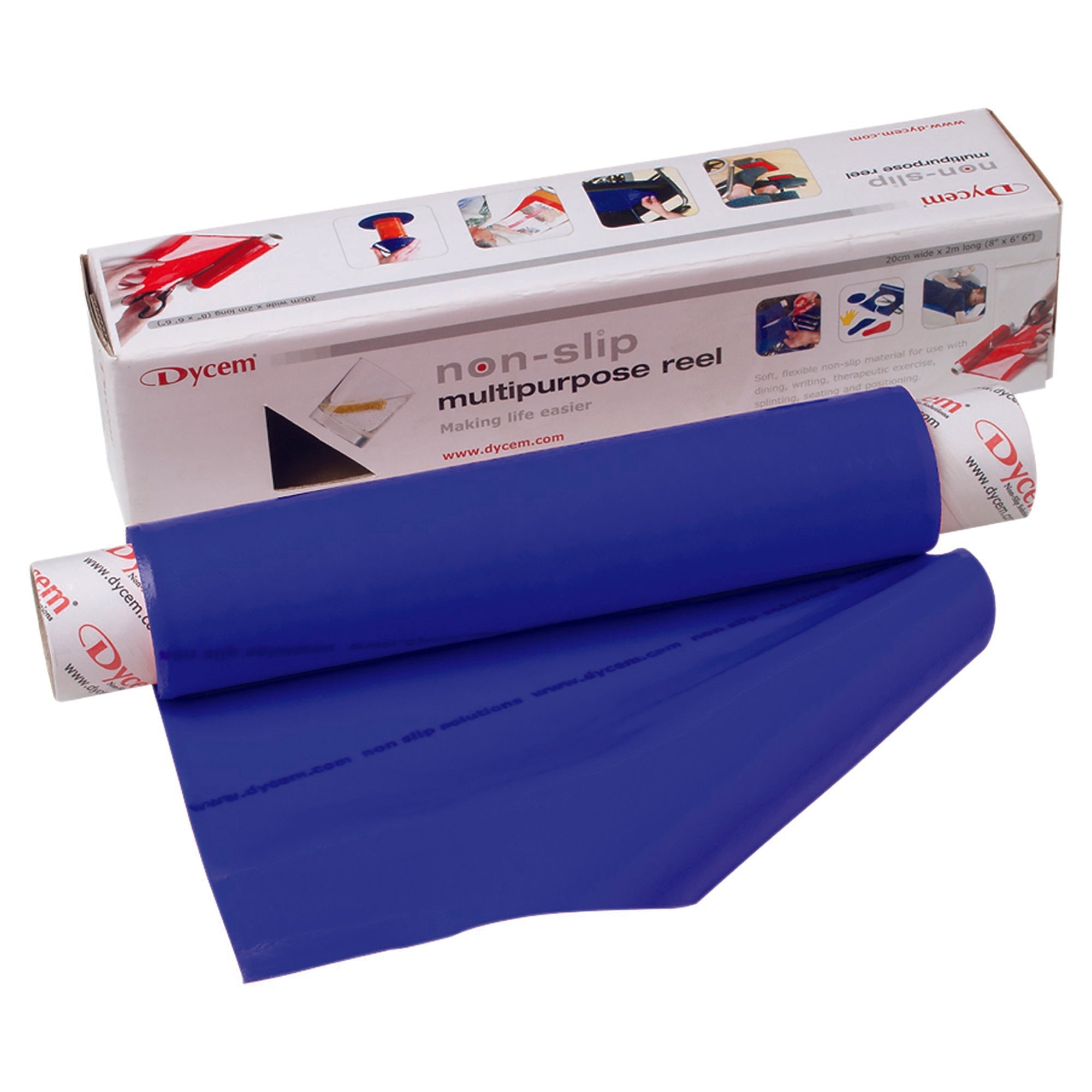 Dycem® Non-Slip Material Roll, Blue, 8 Inch x 6½ Foot (1 Unit)