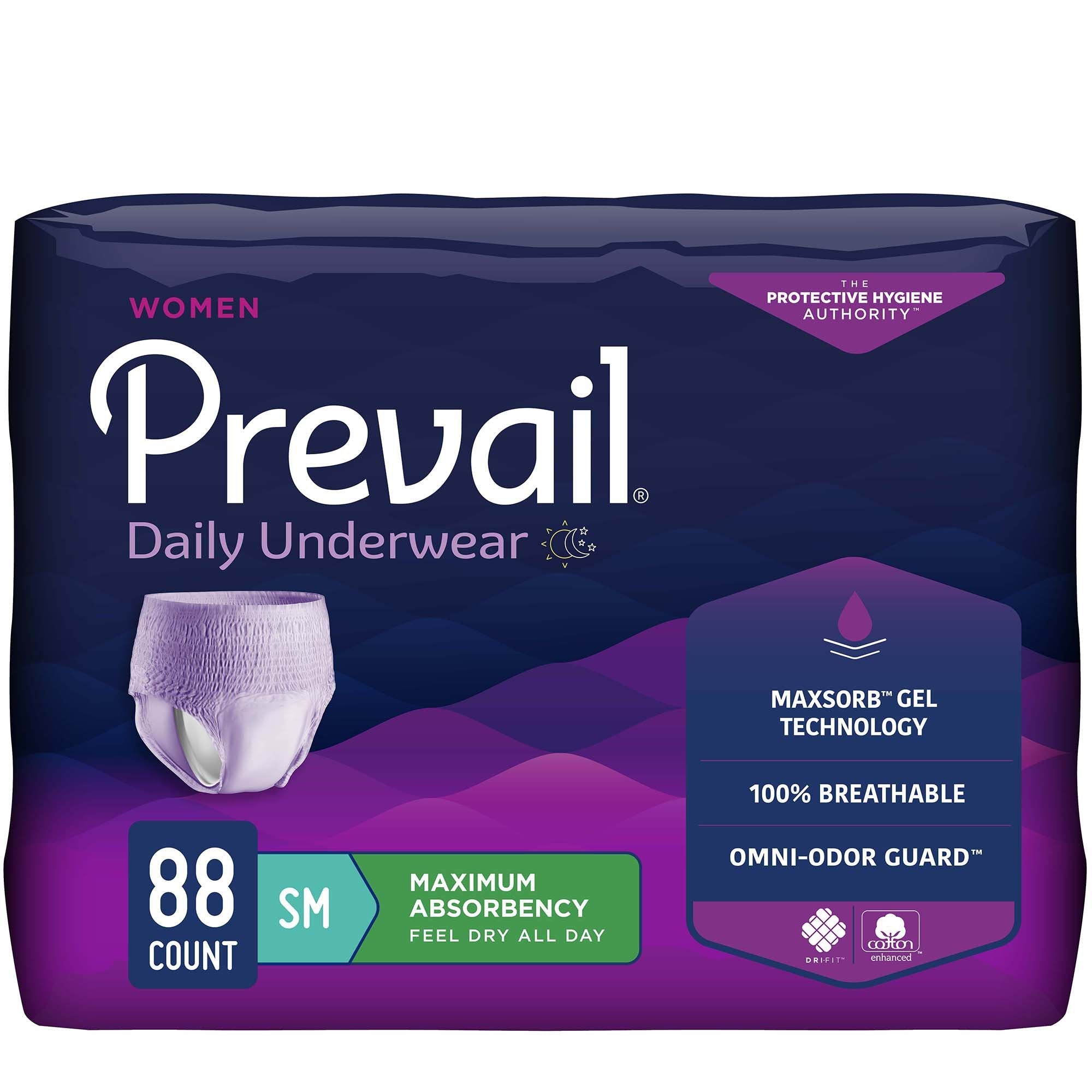 Prevail® Daily Underwear Maximum Absorbent Underwear, Small (22 Units)