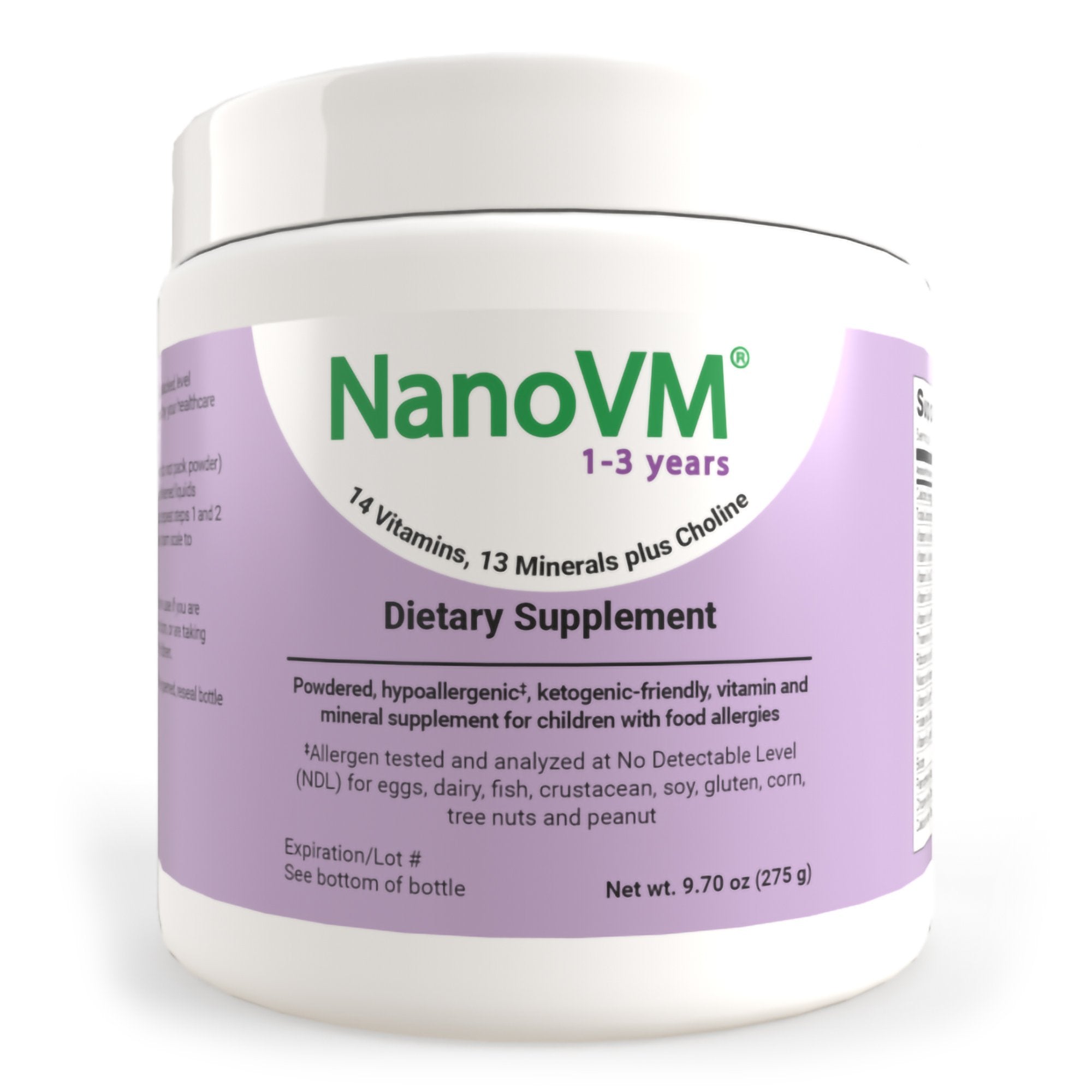 NanoVM® 1 – 3 Years Pediatric Oral Supplement, 275-gram Jar (1 Unit)