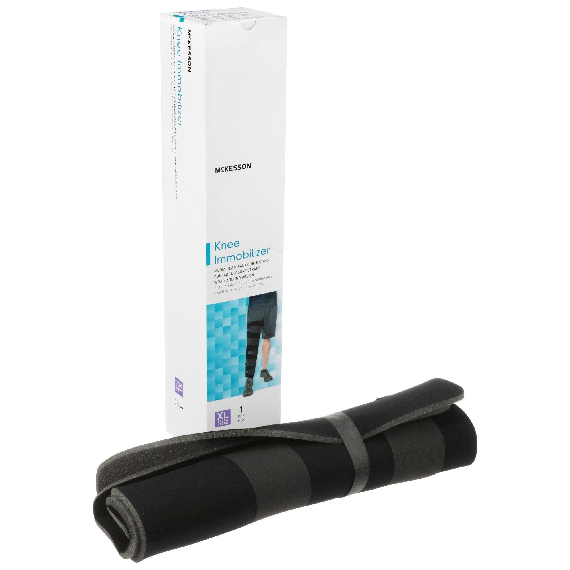 McKesson Knee Immobilizer, 18-Inch Length, Extra Large (1 Unit)