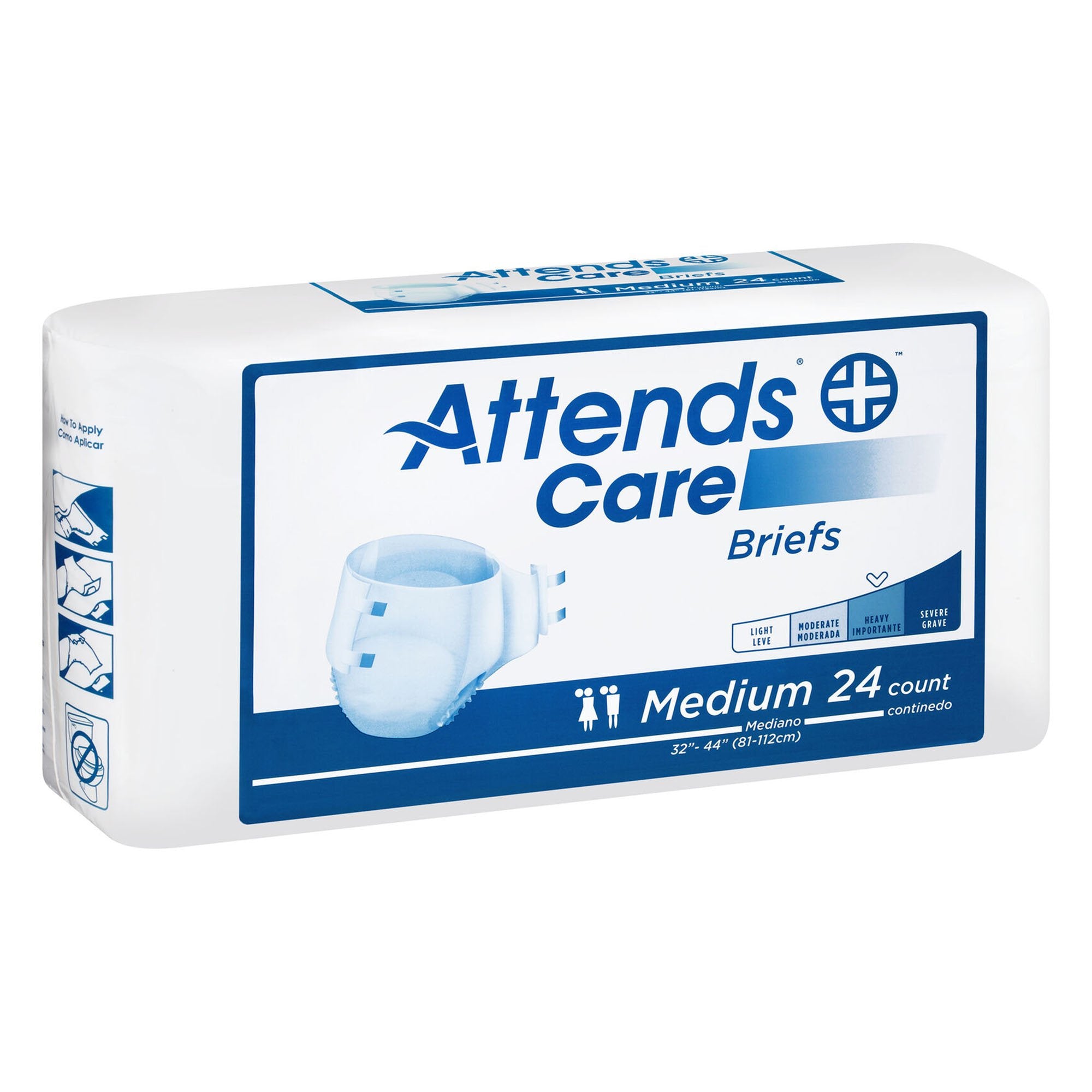 Attends® Care Heavy Incontinence Brief, Medium (24 Units)