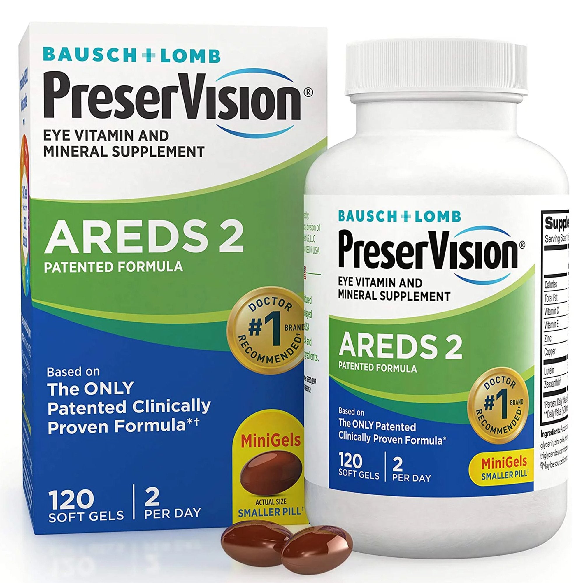 PreserVision® Areds 2 Ascorbic Acid / Vitamin E Eye Supplement (1 Unit)