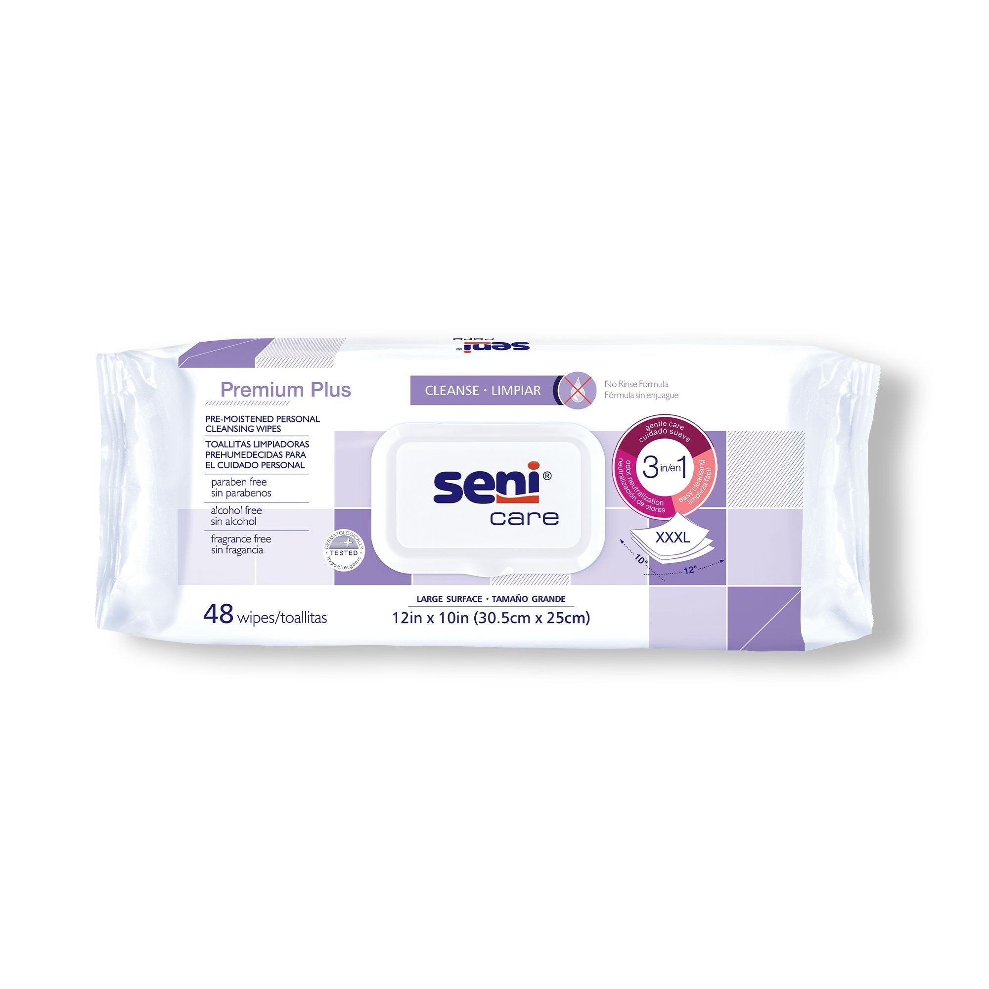 Seni® Care Premium Plus Personal Cleansing Wipes (576 Units)