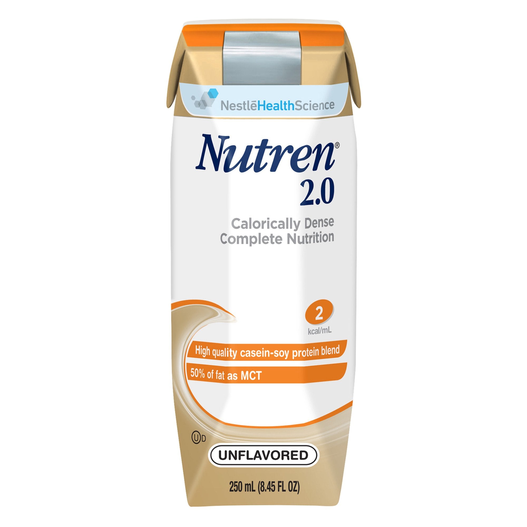 Nutren® 2.0 Complete Tube Feeding Formula, Unflavored 250mL - 24 Pack