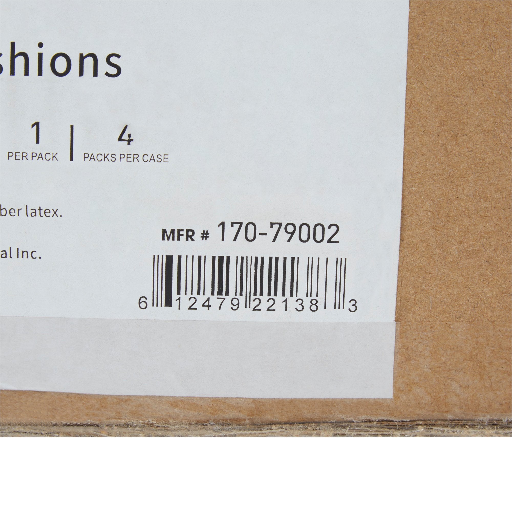 McKesson Back Support Cushion, 18W X 17D Inch, Black (1 Unit)