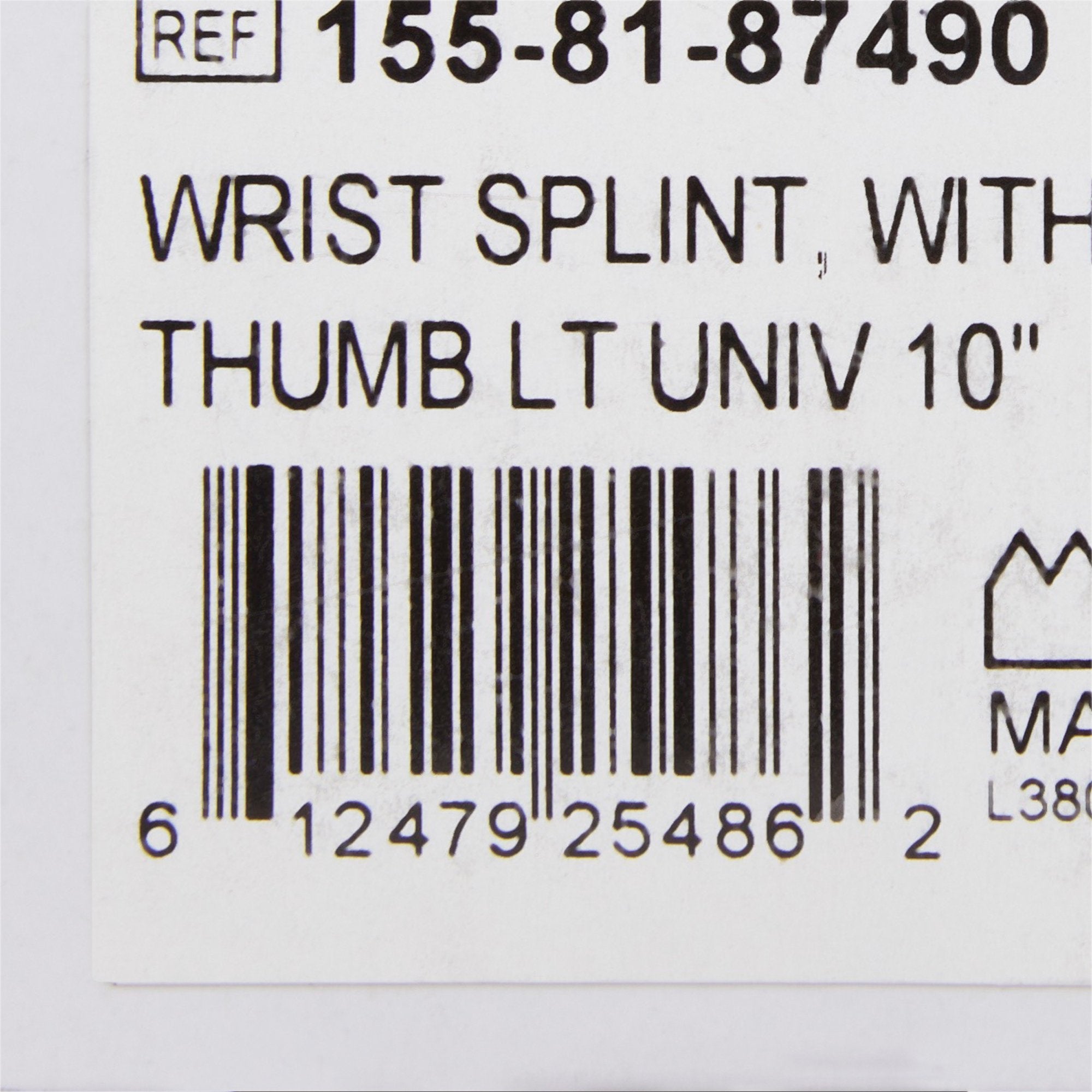McKesson Left Wrist Splint with Abducted Thumb, One Size Fits Most (1 Unit)