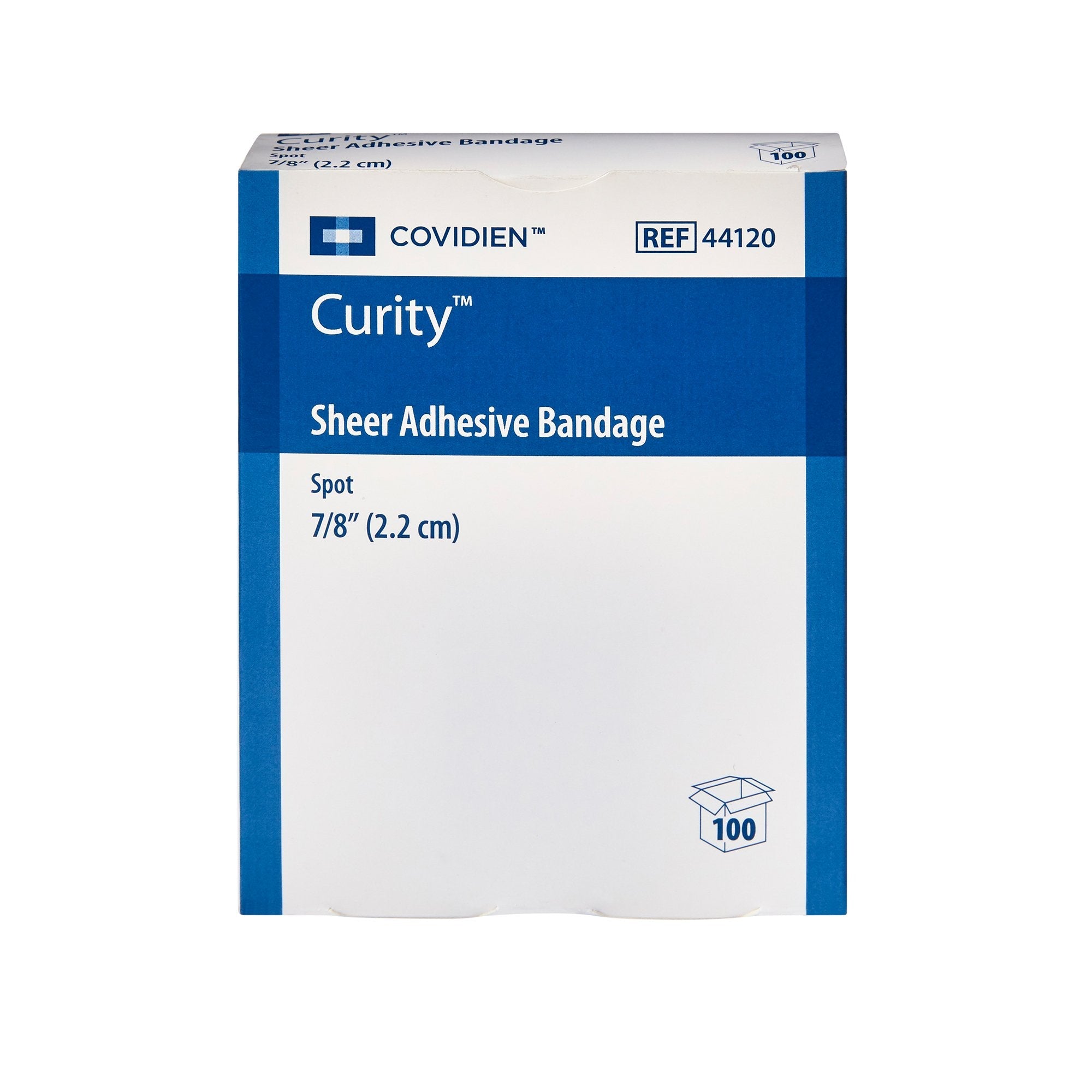 Curity™ Sheer Adhesive Spot Bandage, 7/8-Inch Diameter (100 Units)