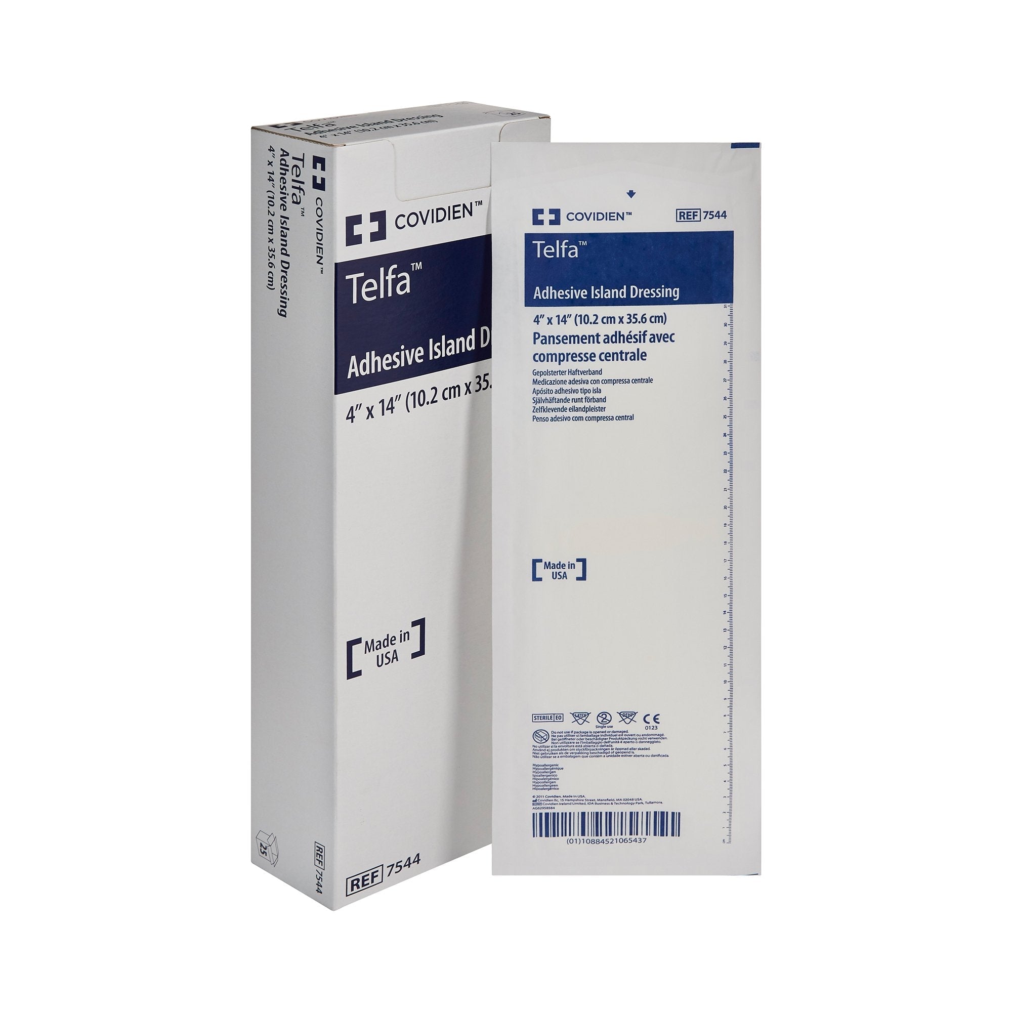 Telfa™ Adhesive Dressing, 4 x 14 Inch (25 Units)