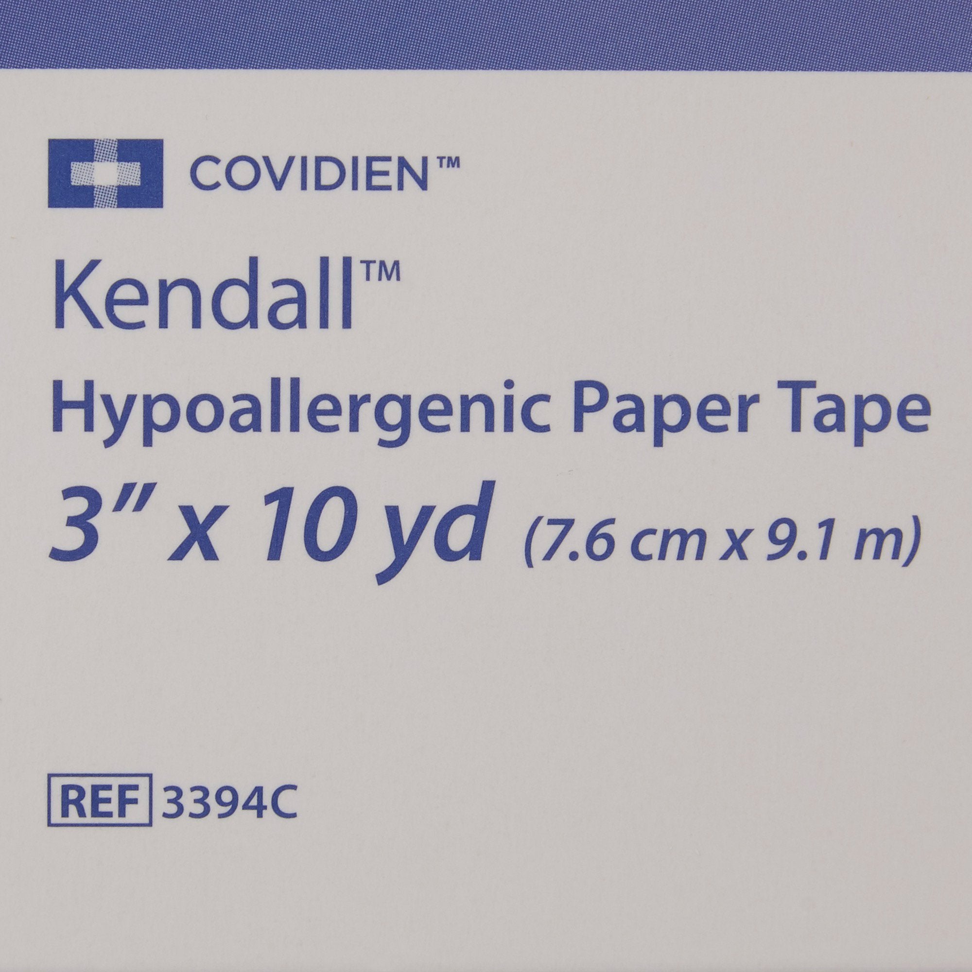 Kendall™ Hypoallergenic Paper Medical Tape, 3 Inch x 10 Yard, White (4 Units)