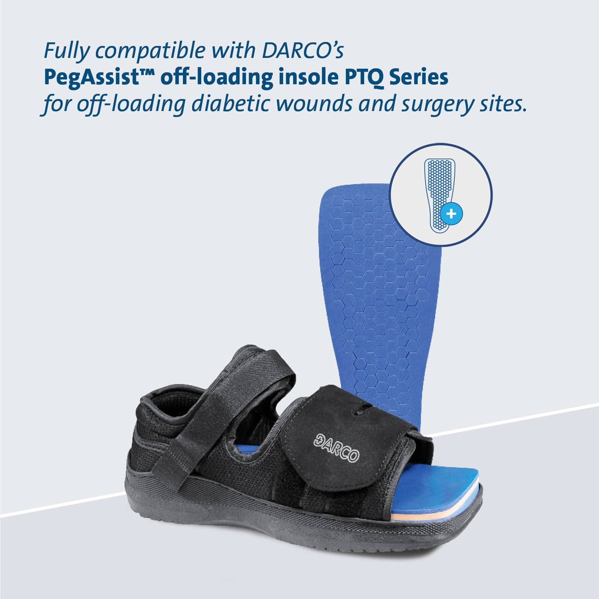 Darco MedSurg Post-Op Shoe, Female, Black, Small (1 Unit)