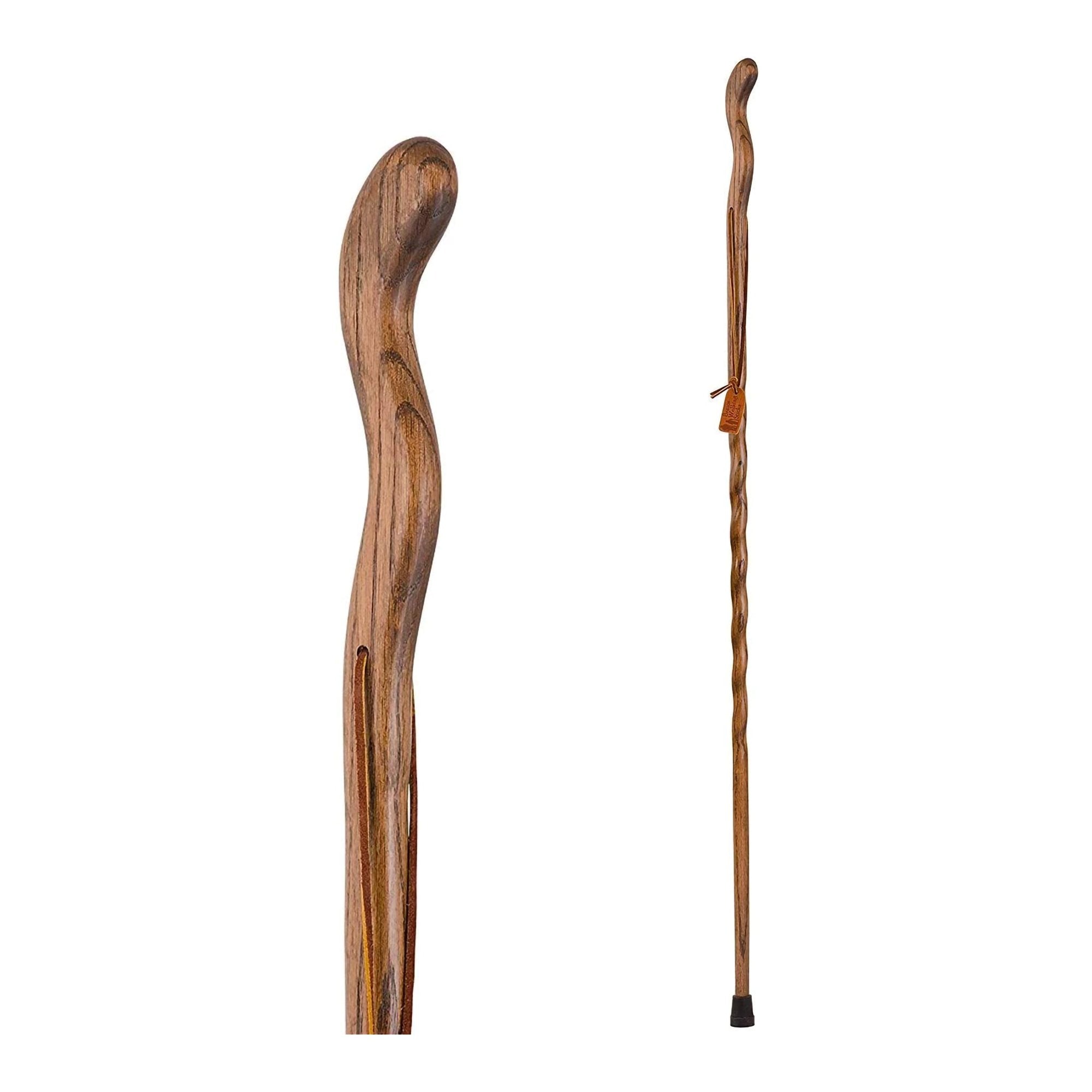 Brazos™ Twisted Oak Ergonomic Fitness Handcrafted Walking Stick, 58-Inch (1 Unit)