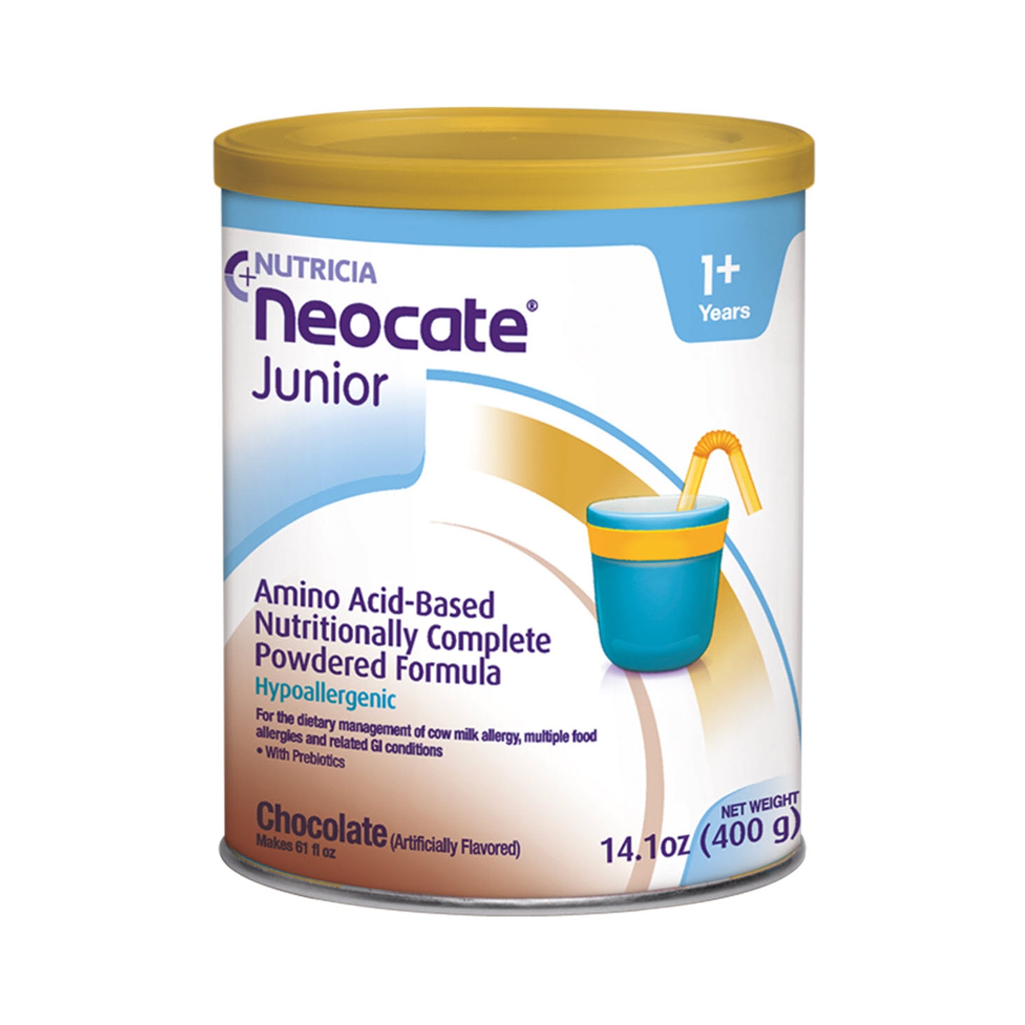 Neocate® Junior Chocolate Pediatric Oral Supplement / Tube Feeding Formula, 14.1 oz. Can (1 Unit)